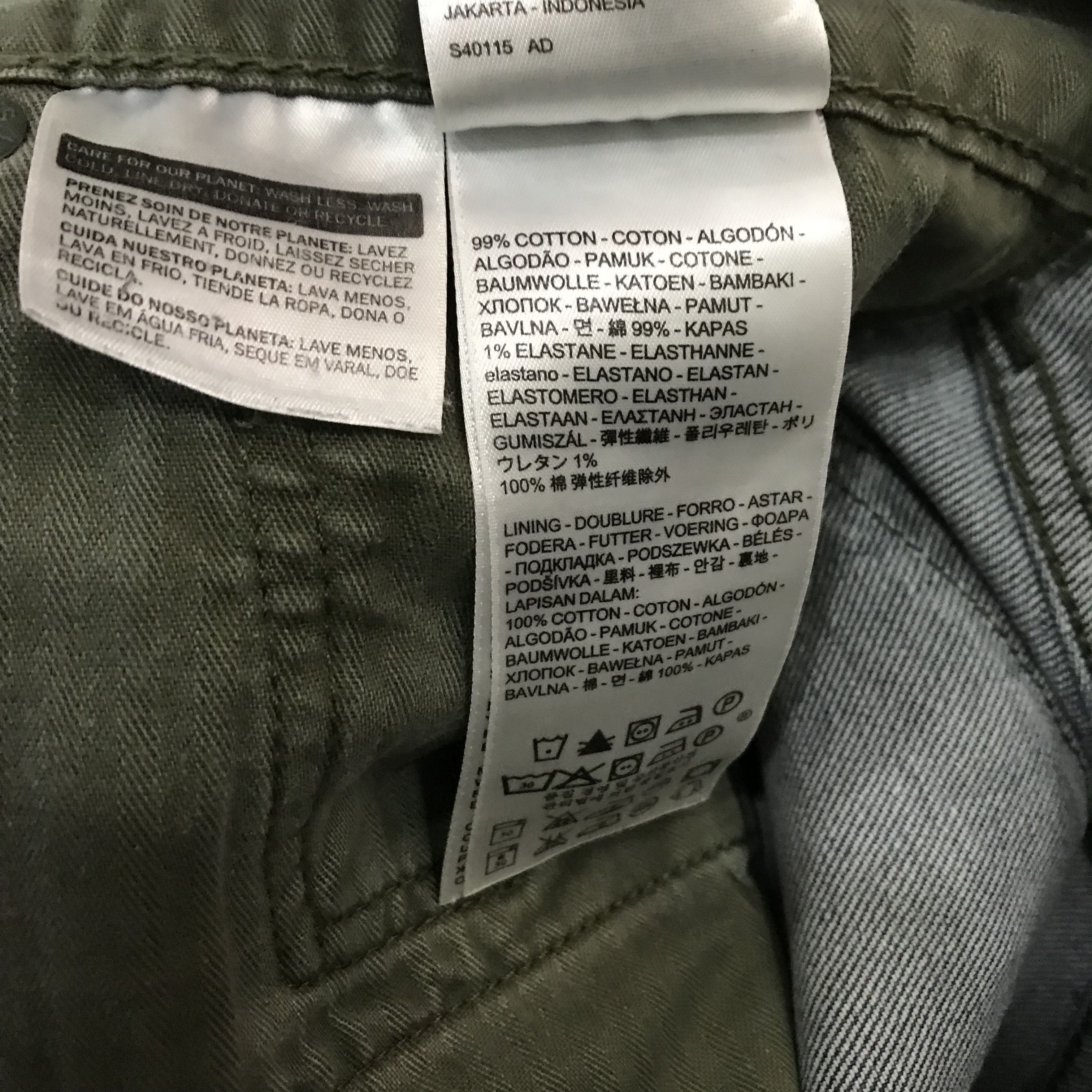 Levi's Vintage Levi’s 511 Slim Fit Green Pocket Flap Military Style Size US 32 / EU 48 - 13 Thumbnail