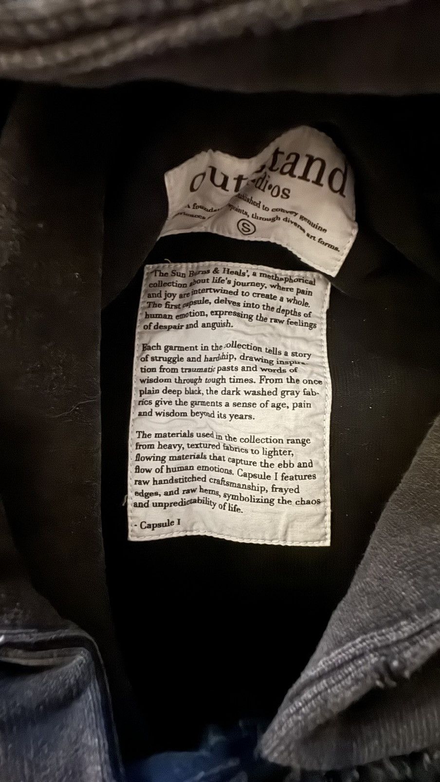 Vintage Outstand studios - Reconstructed-self hoodie (S) Size US S / EU 44-46 / 1 - 3 Thumbnail