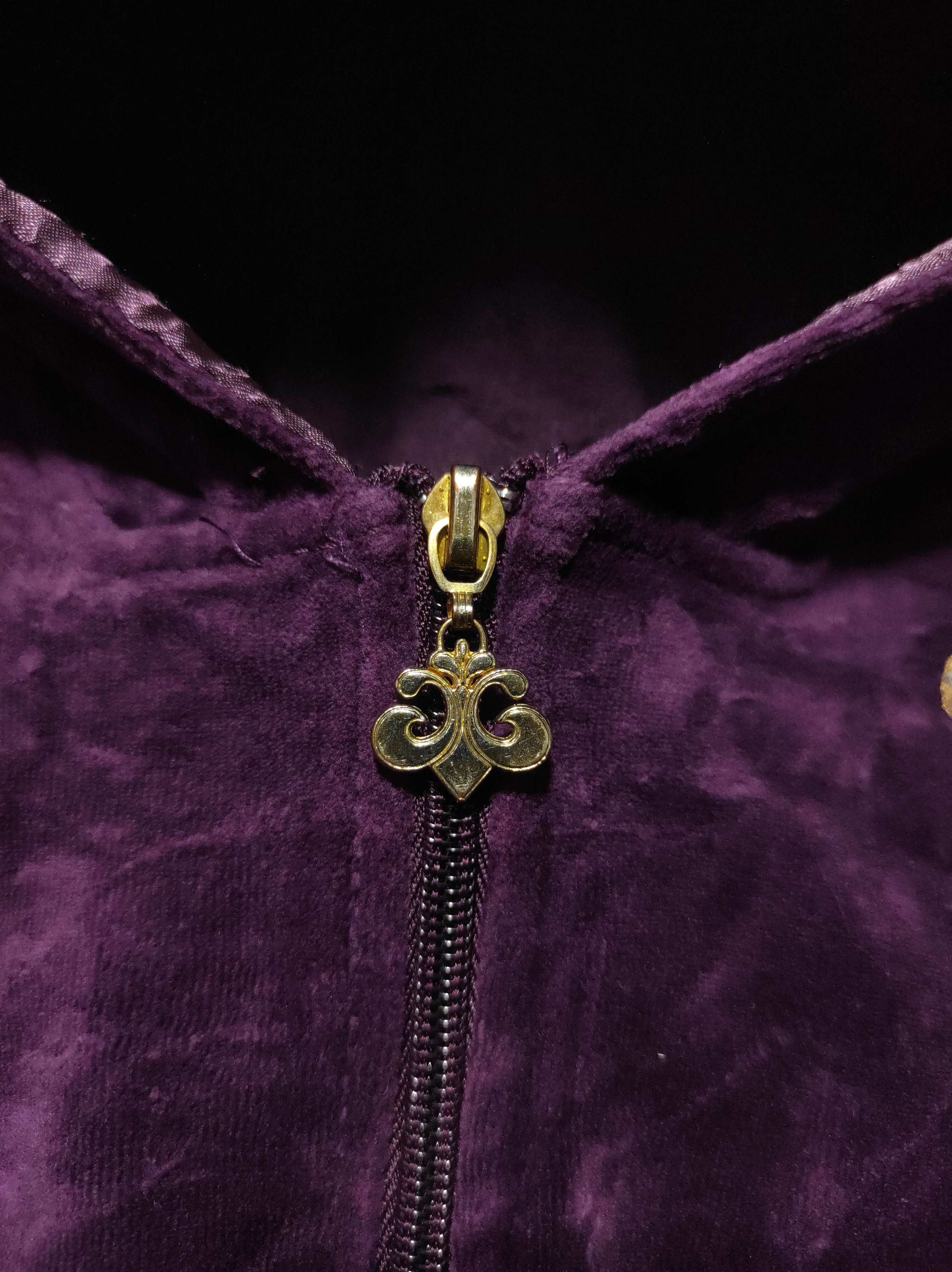 Hysteric Glamour Dereon Crop Velvet Zip Fur Hoodie LGB style Size M / US 6-8 / IT 42-44 - 5 Thumbnail
