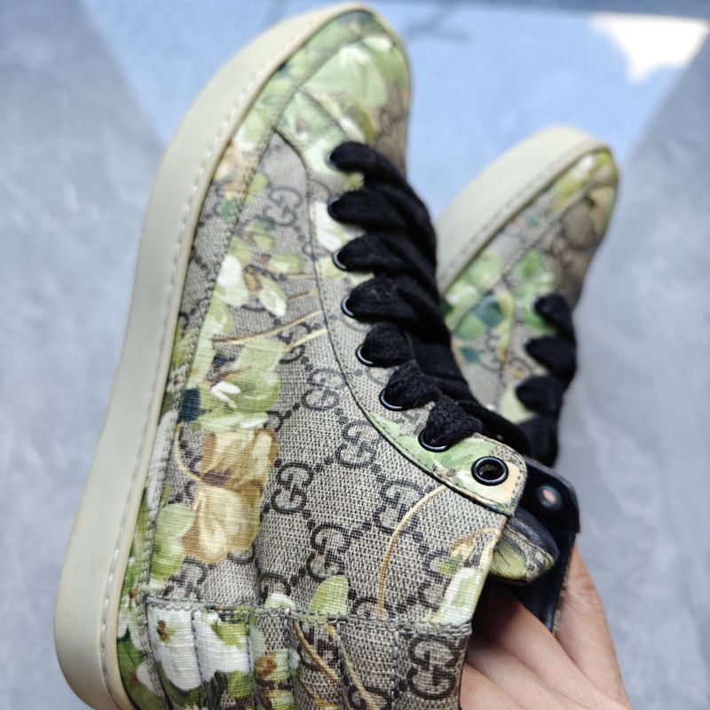 Gucci Gucci High Top Canvas Sneakers for Men - Size US 8 / EU 41 - 7 Thumbnail