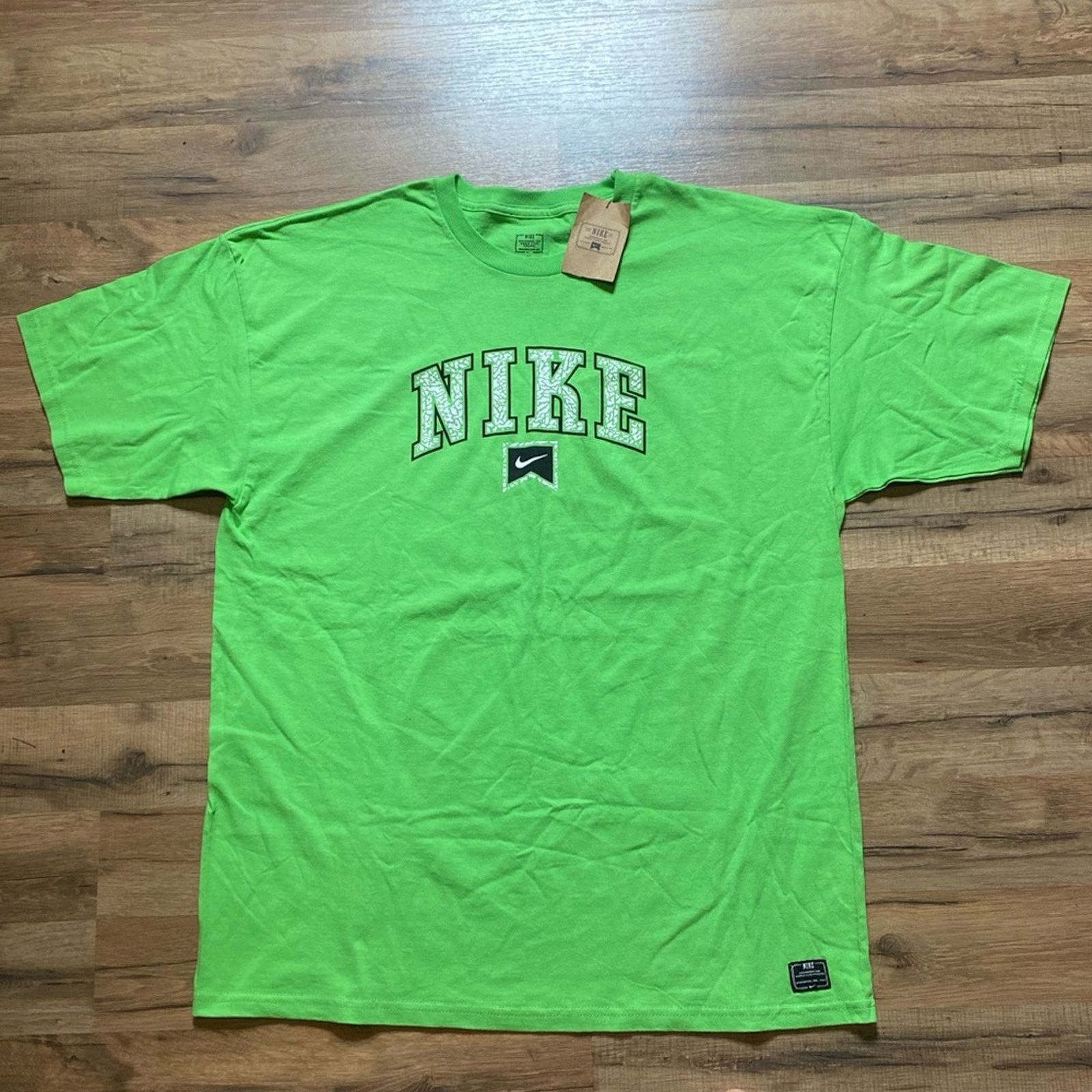 Nike 2012 Nike Center Swoosh Spell Out Cement Elephant Print Size US XL / EU 56 / 4 - 1 Thumbnail