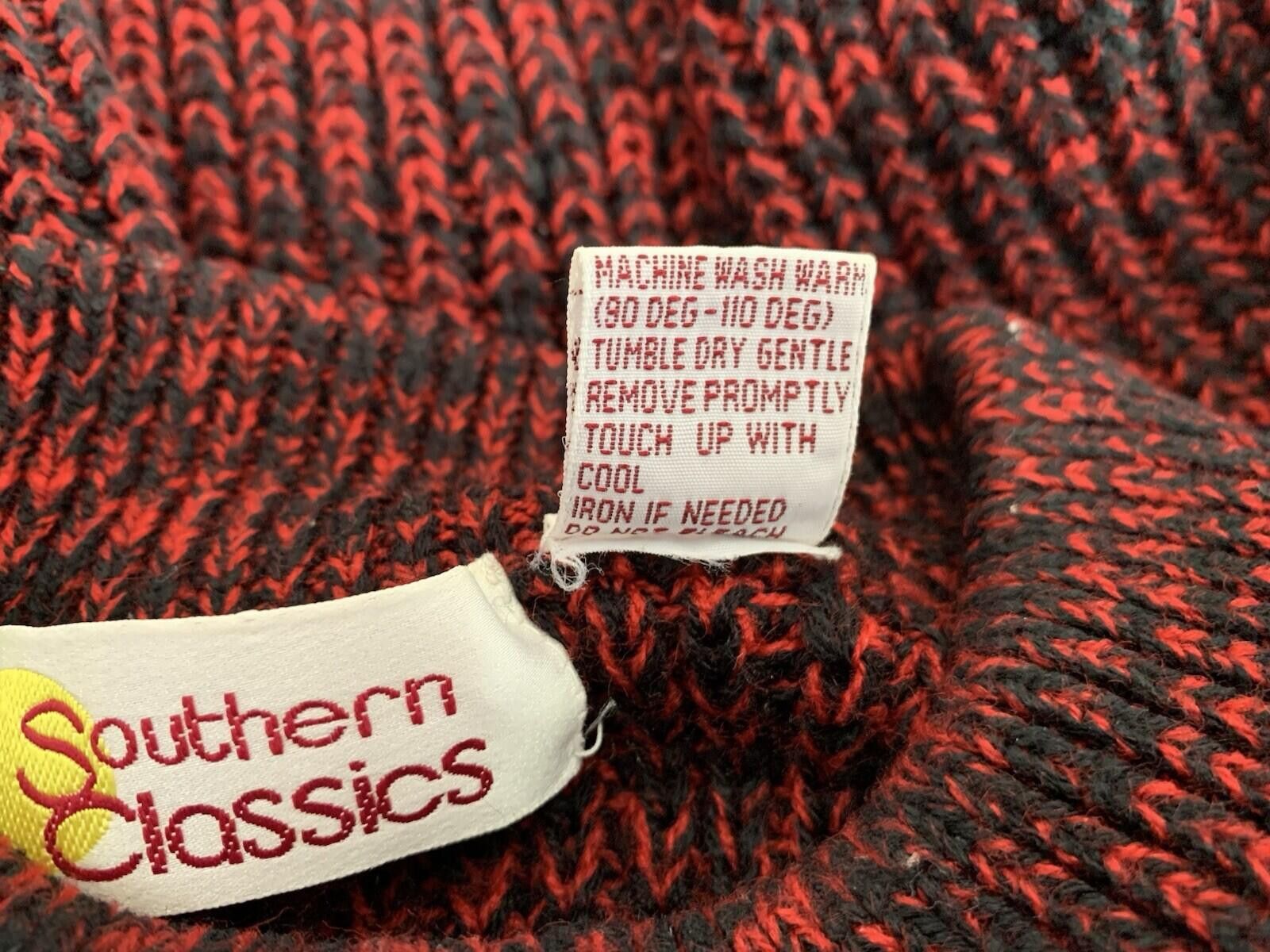 Other Southern Classic Men’s Large Red & Black Sweater Size US L / EU 52-54 / 3 - 6 Thumbnail