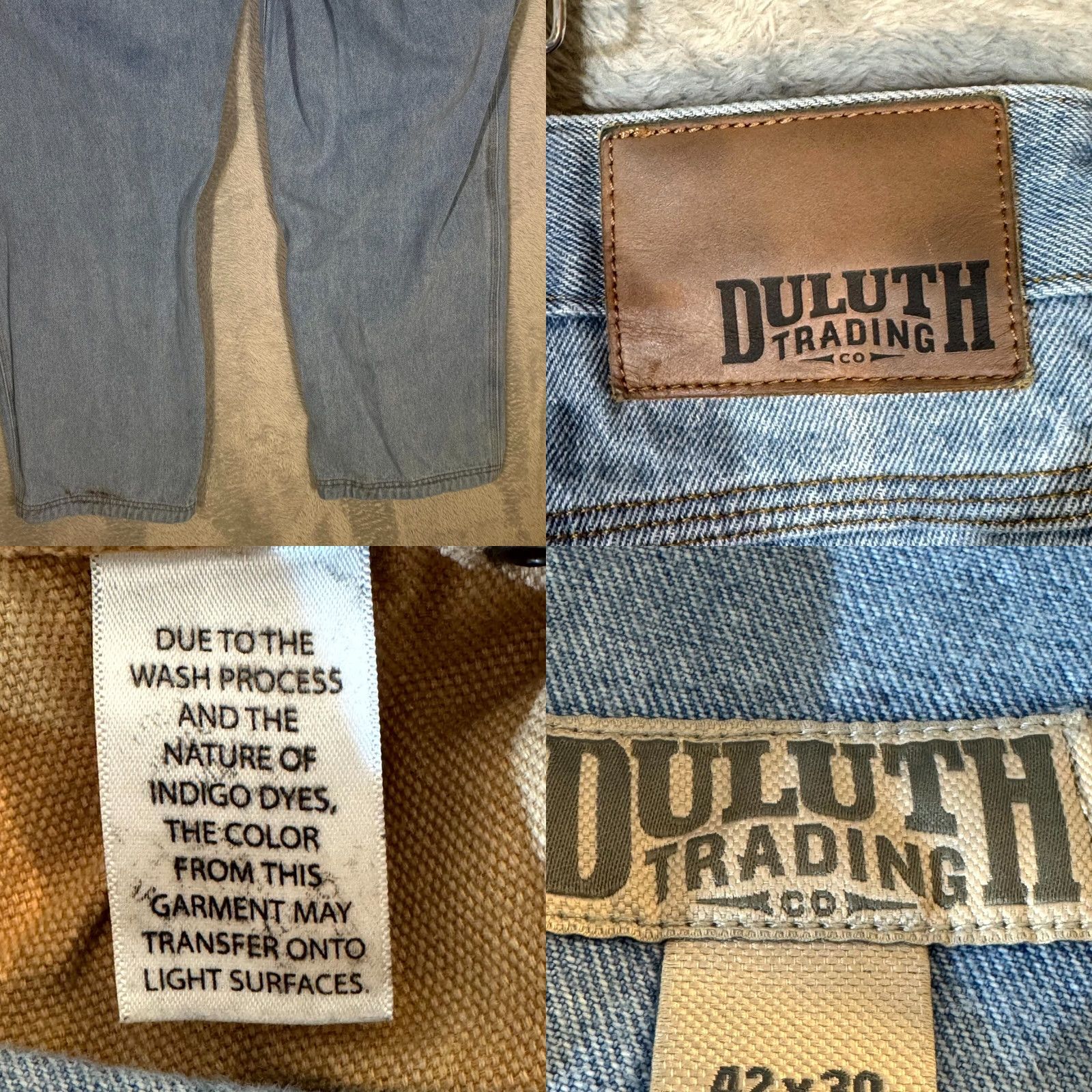 CO Duluth Trading Co Mens Jeans 42 x 30 Blue Denim Mid Rise Straight Leg Jeans Mens Regular Blue Denim Mid Rise Straight Leg Size US 42 / EU 58 - 8 Thumbnail