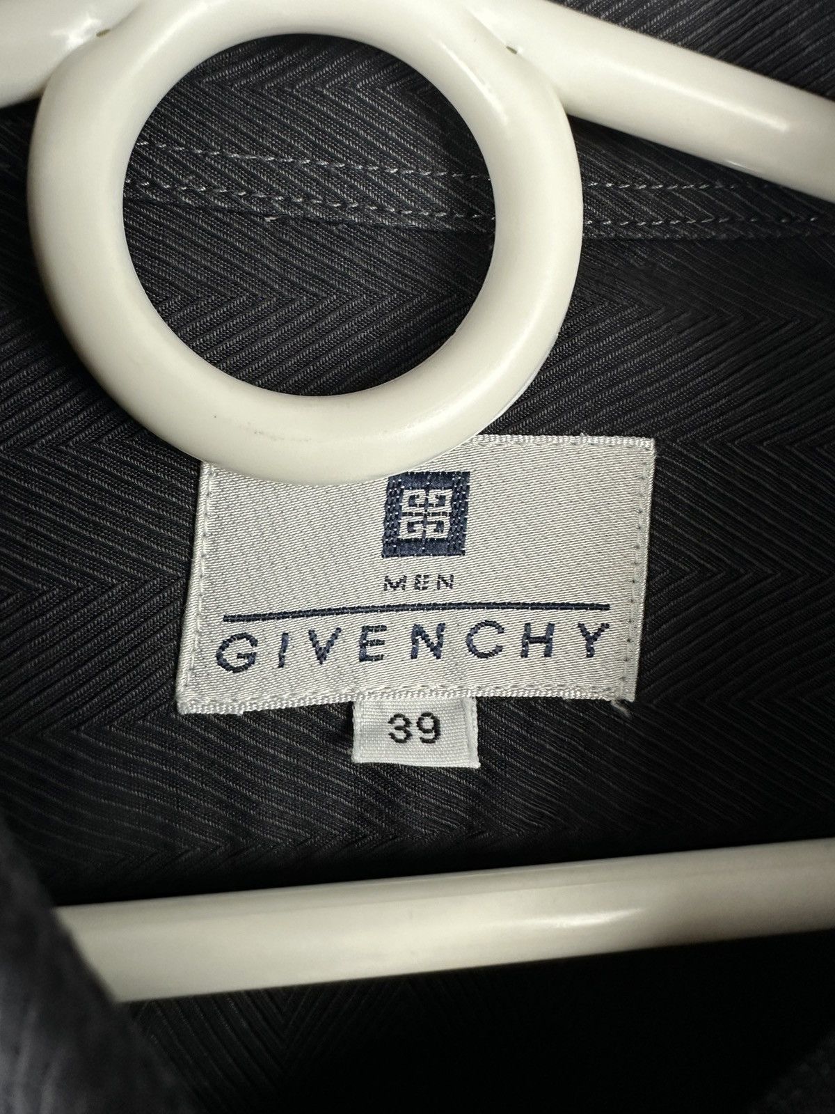 Givenchy × Vintage Givenchy Button Up Shirt Grey With Logo Fits Large Size US XL / EU 56 / 4 - 5 Thumbnail
