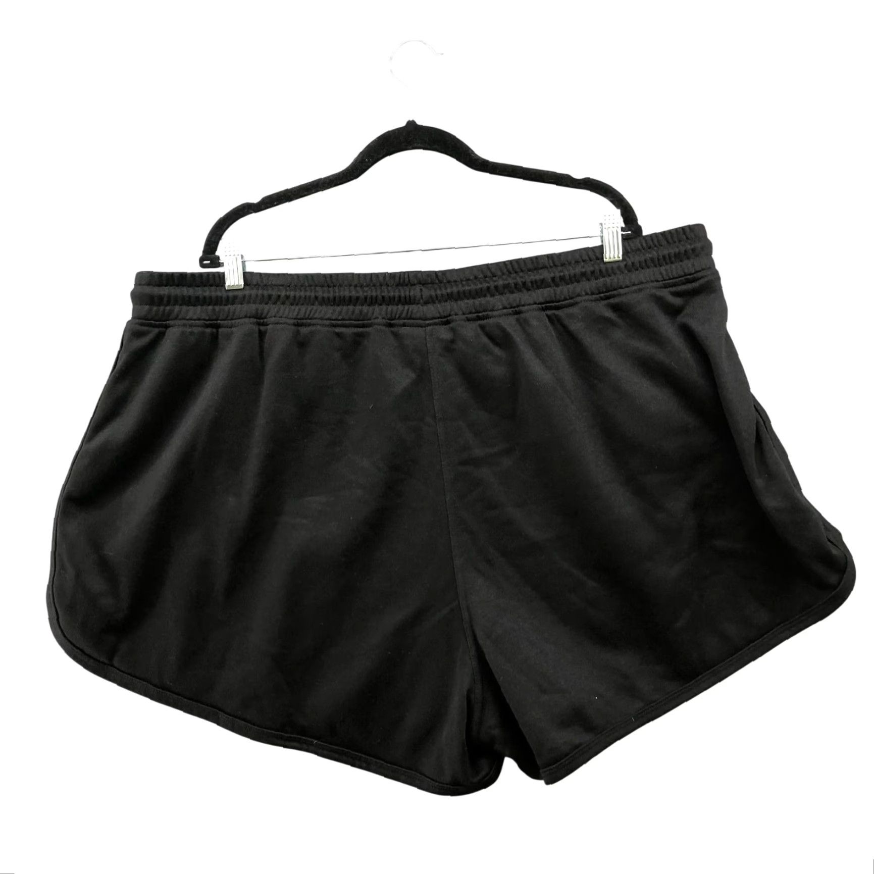 Vintage City Chic CCX Sweat Shorts Womens XXL 24 Black Drawstring Fleece Lounge Size 40" / US 18 - 2 Thumbnail