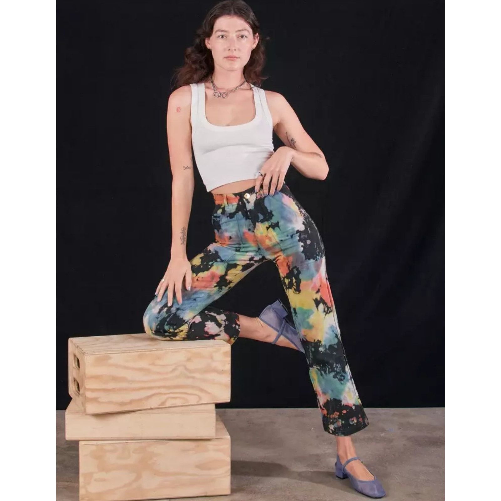 BIG BUD PRESS Work Pants RAINBOW MAGIC WATERS Size XL