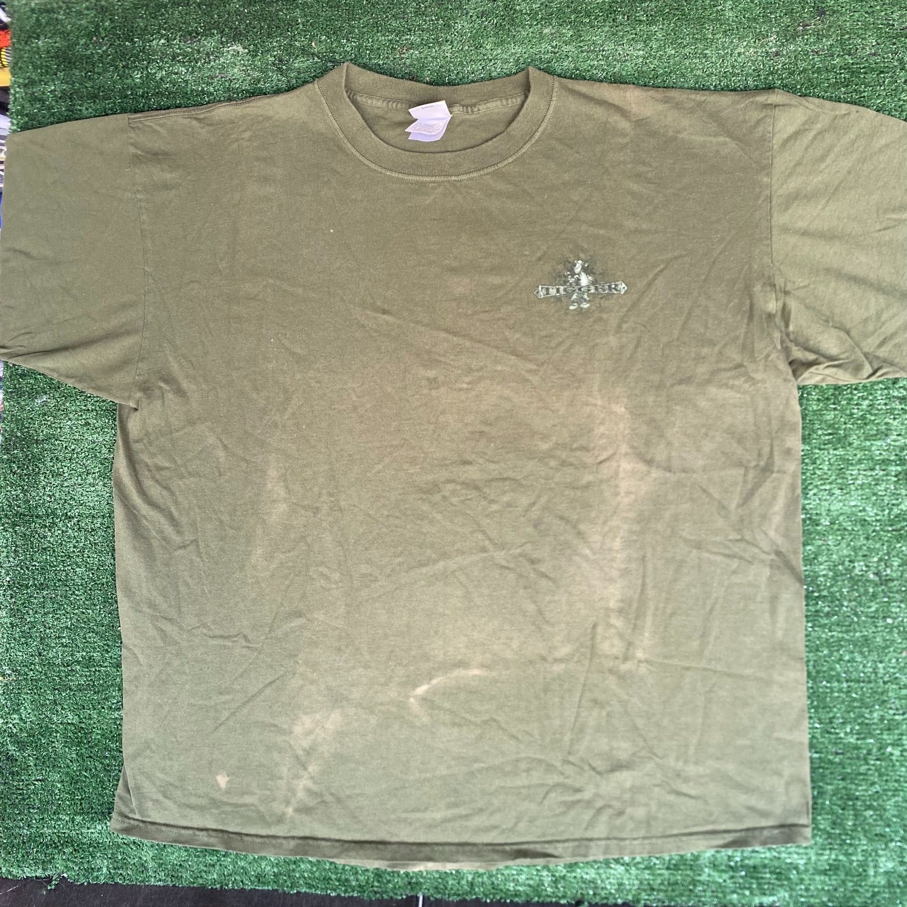 Disney Vintage Y2K Tigger Surf Club T-Shirt Olive Green Sun Faded Size US XXL / EU 58 / 5 - 4 Thumbnail