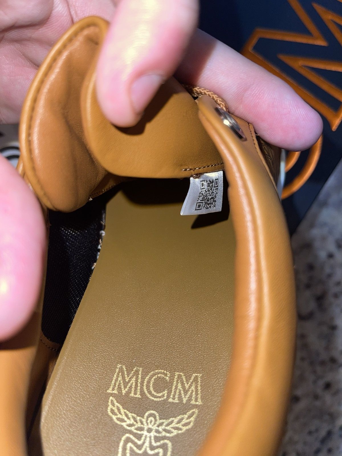 MCM MCM Skyward Platform Sneakers (Cognac) Size US 7 / IT 37 - 7 Thumbnail