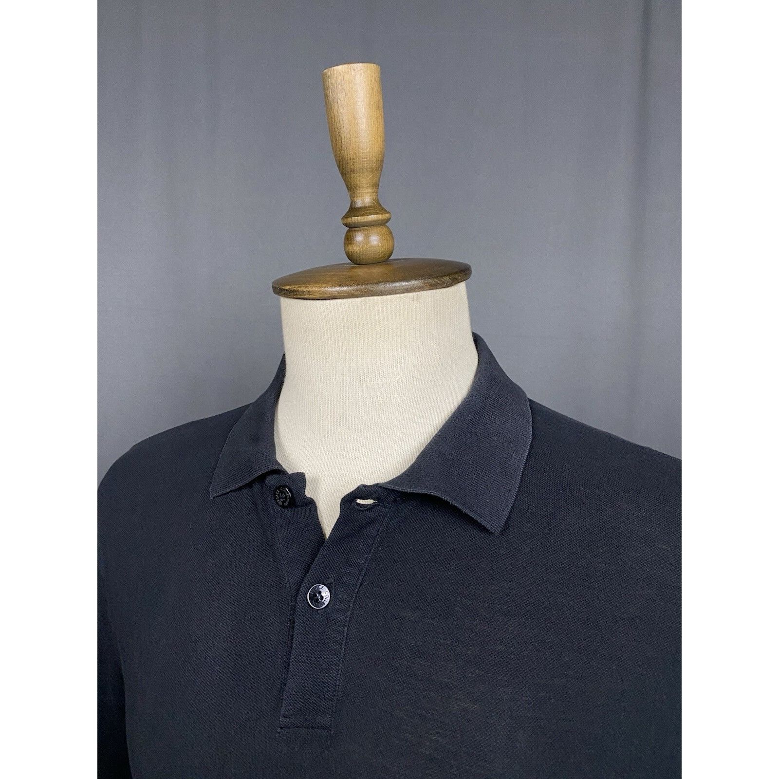 Versace Vesace Small Logo VTG Men's Black Polo T-Shirt Size S-M Size US M / EU 48-50 / 2 - 5 Thumbnail