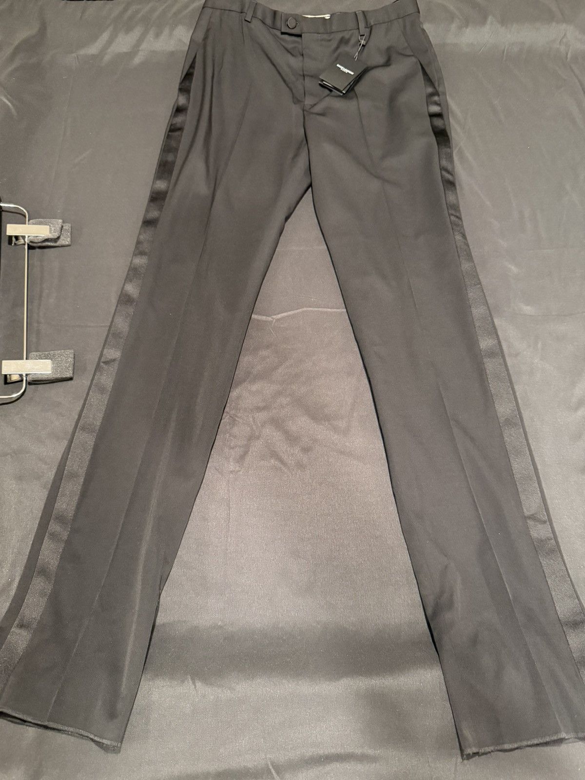 Saint Laurent Paris Saint laurent mens 2023 tuxedo dress pants. 48/32. $1290 Size US 32 / EU 48 - 2 Thumbnail