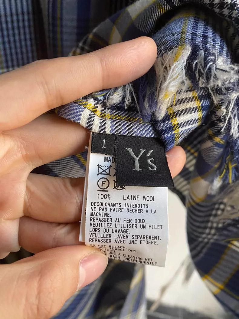 Y's Y's Long plaid shirt Size US S / EU 44-46 / 1 - 3 Thumbnail
