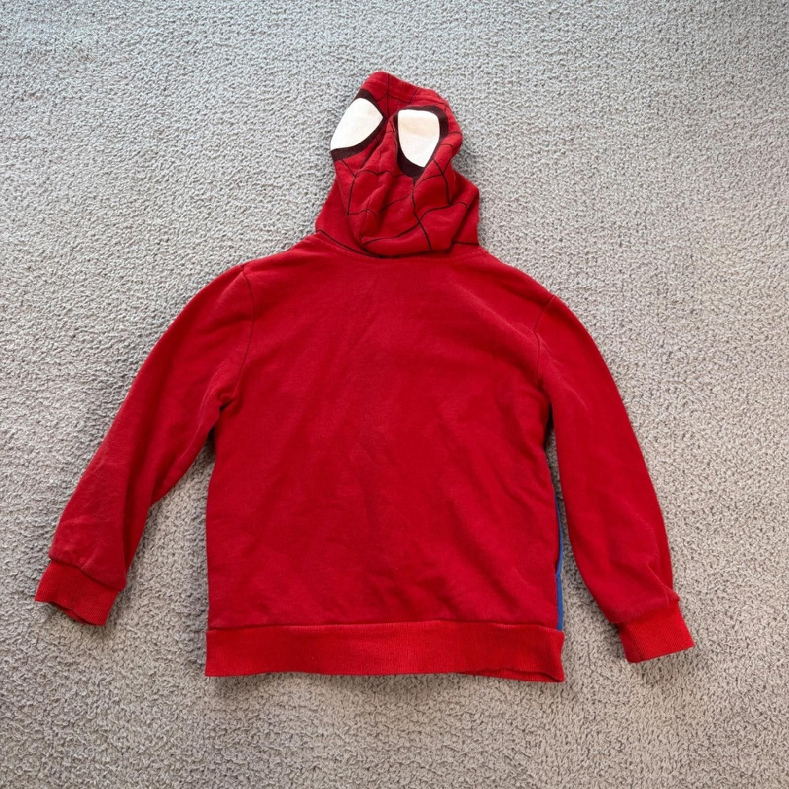 Marvel Comics Marvel Spider-Man Zip Up Hoodie Youth Size 7/8 Sweatshirt Size US XXS / EU 40 - 2 Thumbnail
