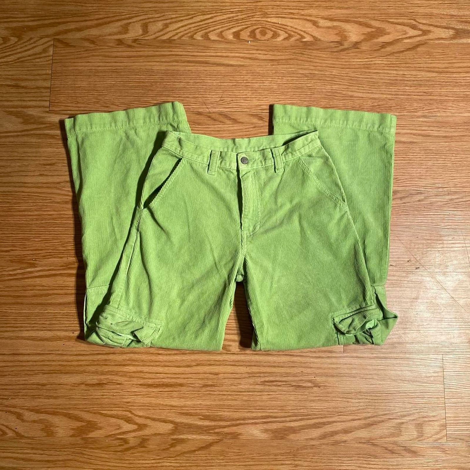 Pacsun Green corduroy pants Size 27" / US 4 / IT 40 - 6 Thumbnail
