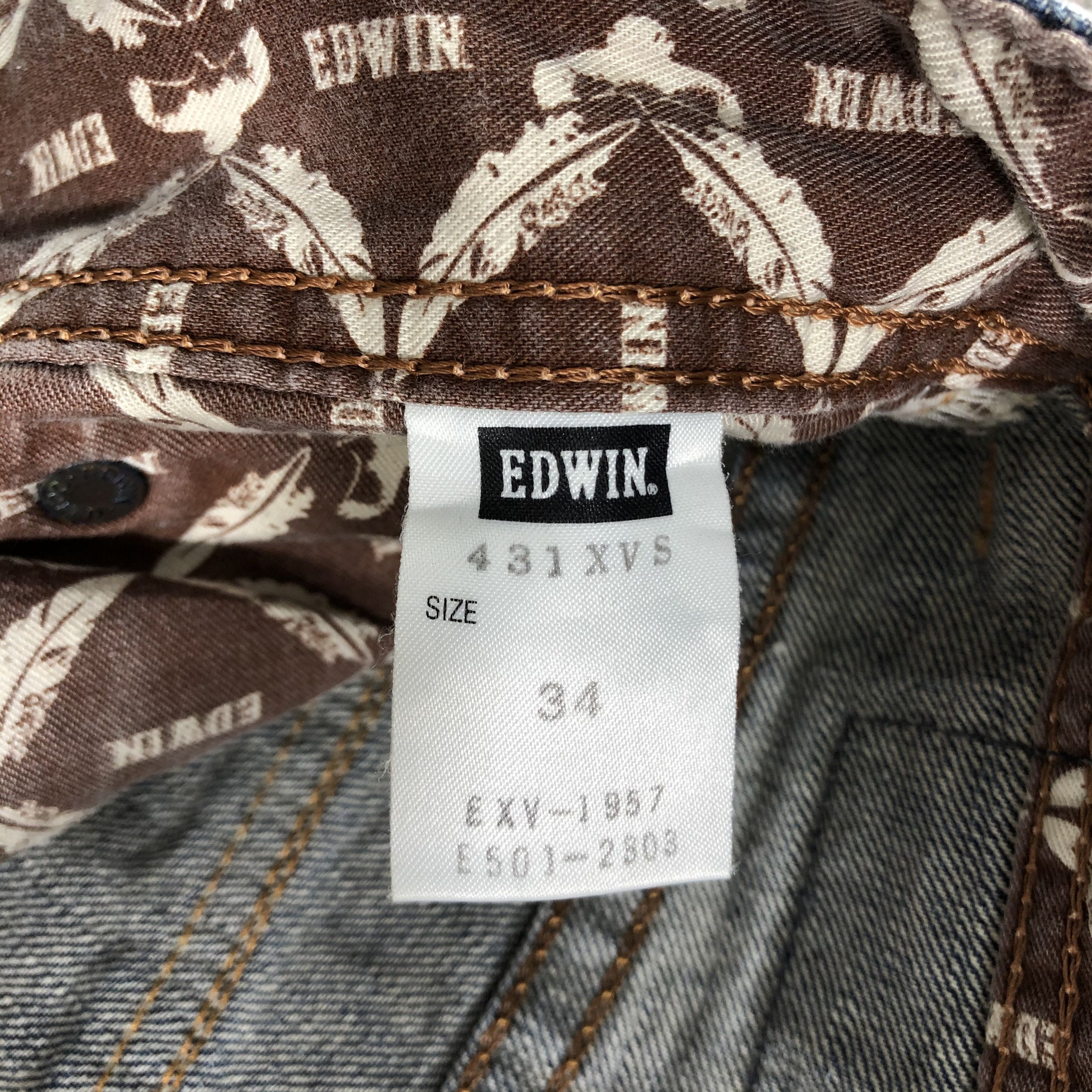 Edwin Edwin XV Jeans Distress Flare Denim KJ2704 Size US 34 / EU 50 - 9 Thumbnail