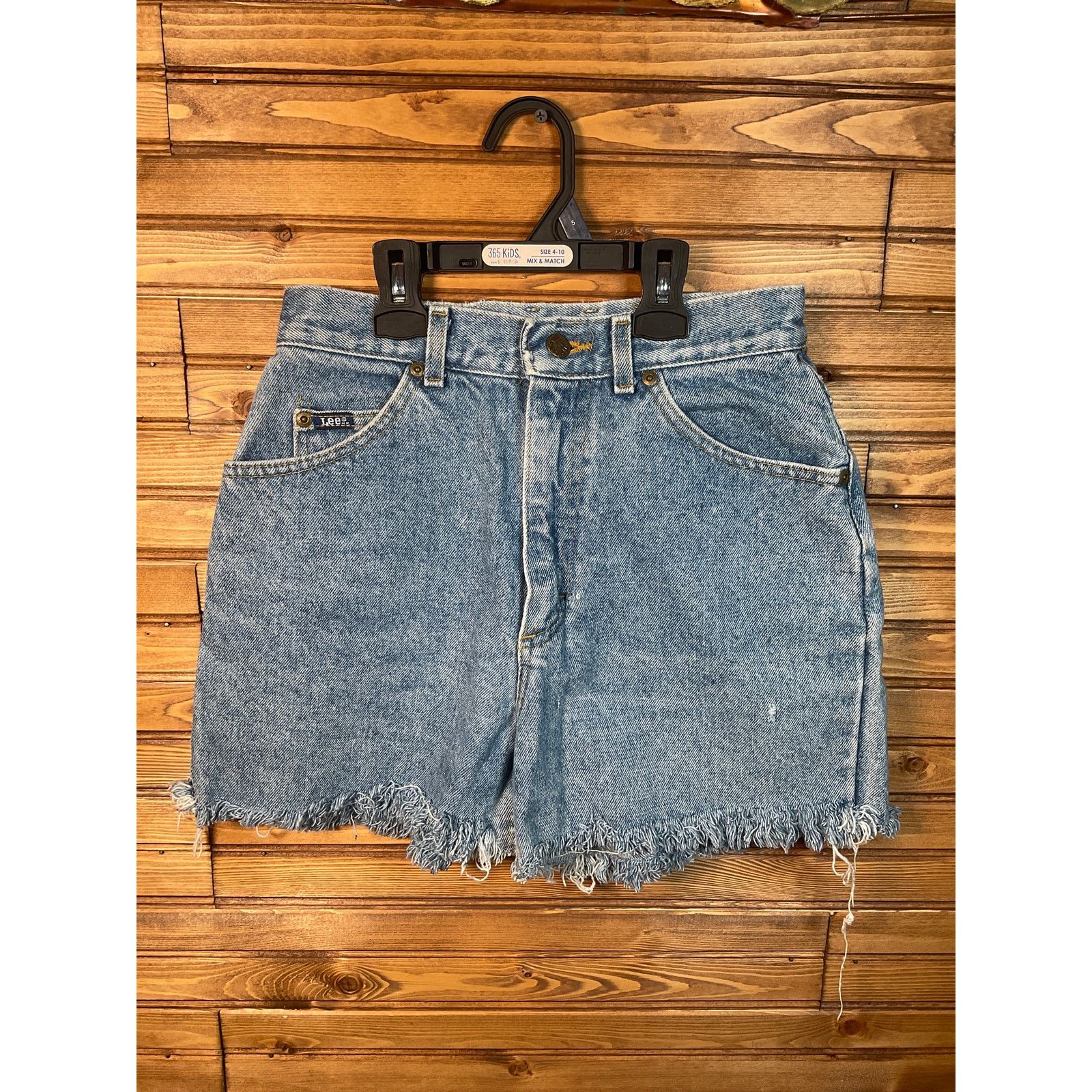 Lee Vintage 1970s Lee R Mr Denim Cut Off Shorts 27.5 Waist High Size 27" / US 4 / IT 40 - 2 Thumbnail