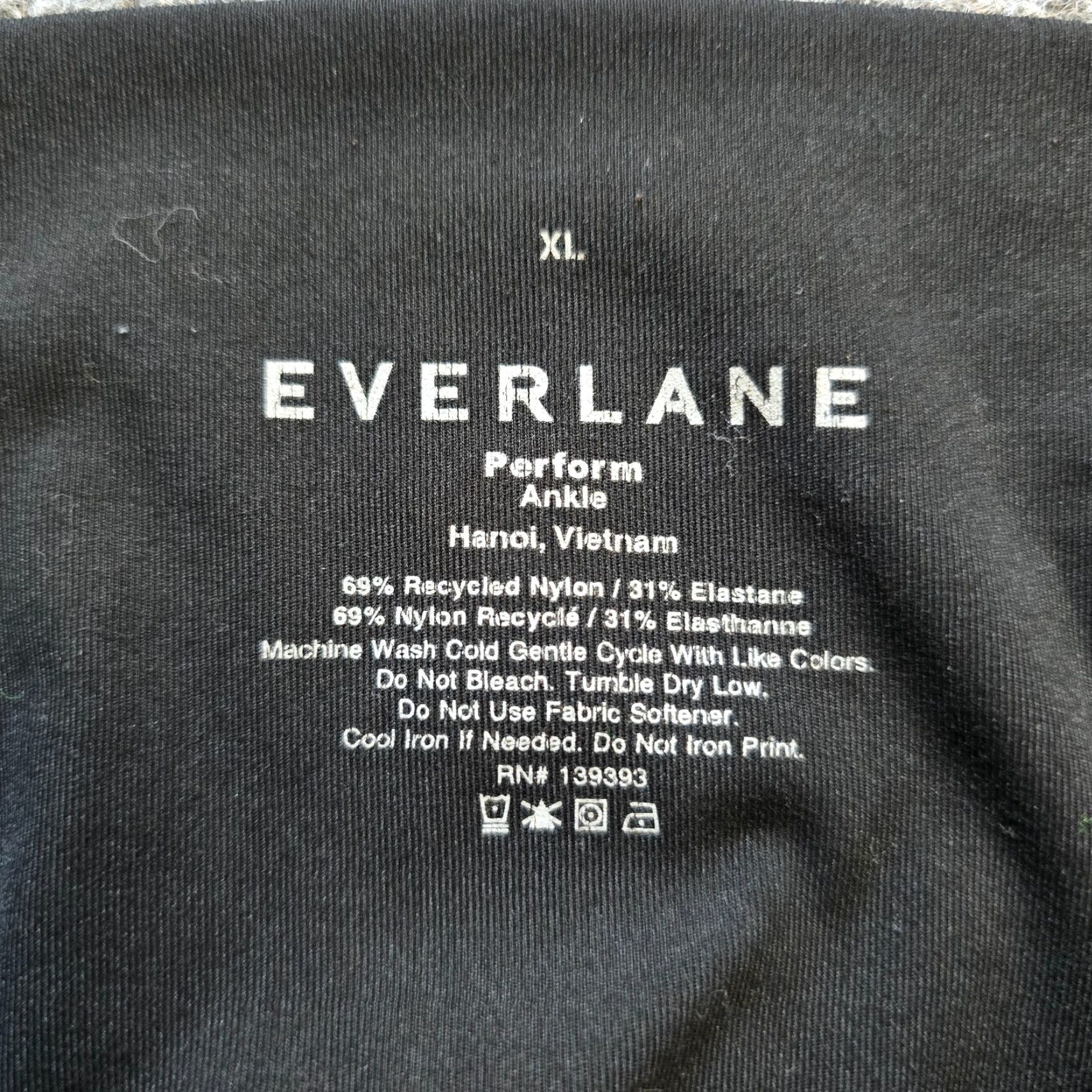 Everlane Everlane Pants Womens XL Black Perform Ankle Stretch Leggings Athletic Yoga 7/8 Length Size 40" / US 18 - 3 Thumbnail