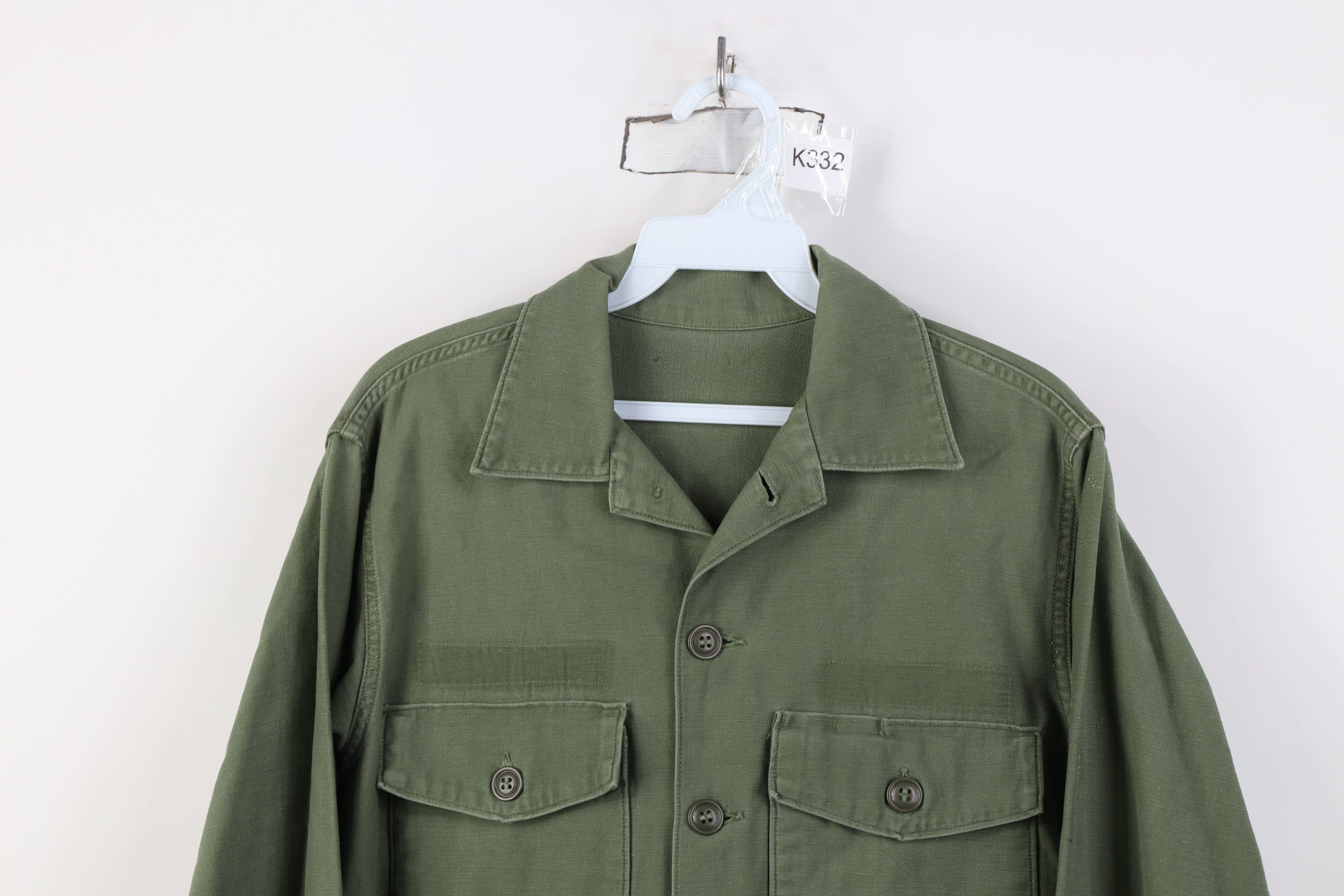 Vintage Vintage 60s 70s Vietnam War USGI Field Army Button Shirt USA Size US M / EU 48-50 / 2 - 2 Thumbnail