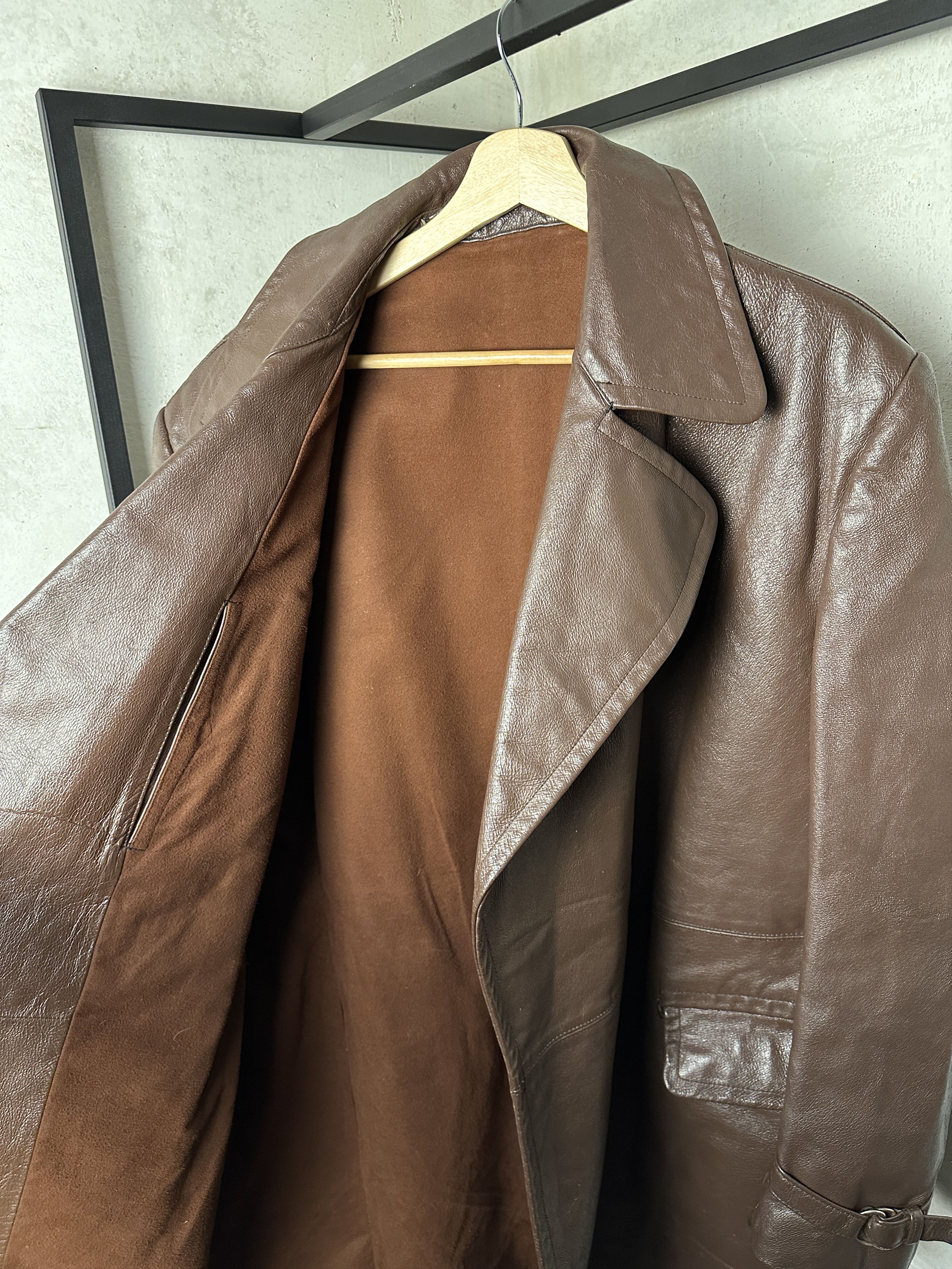 Genuine Leather Vintage Horse Leather Brown Coat Size US L / EU 52-54 / 3 - 7 Thumbnail