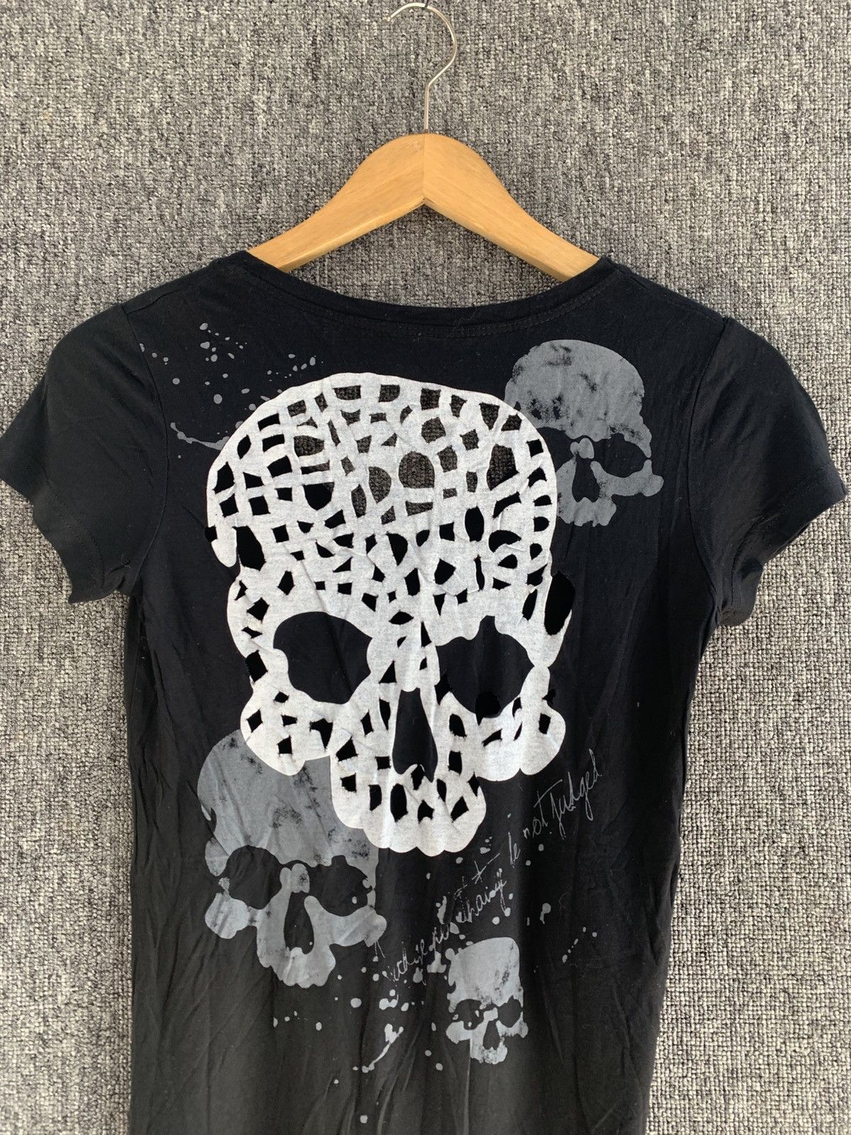 Japanese Brand Crazy Gothic Poem Skulls Ripped Japanese Brand Size M / US 6-8 / IT 42-44 - 2 Thumbnail