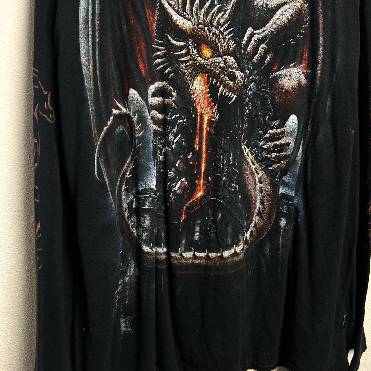 Vintage Vintage Spiral Big Dragon graphic logo 90s japan longsleeve Size US XXL / EU 58 / 5 - 4 Thumbnail