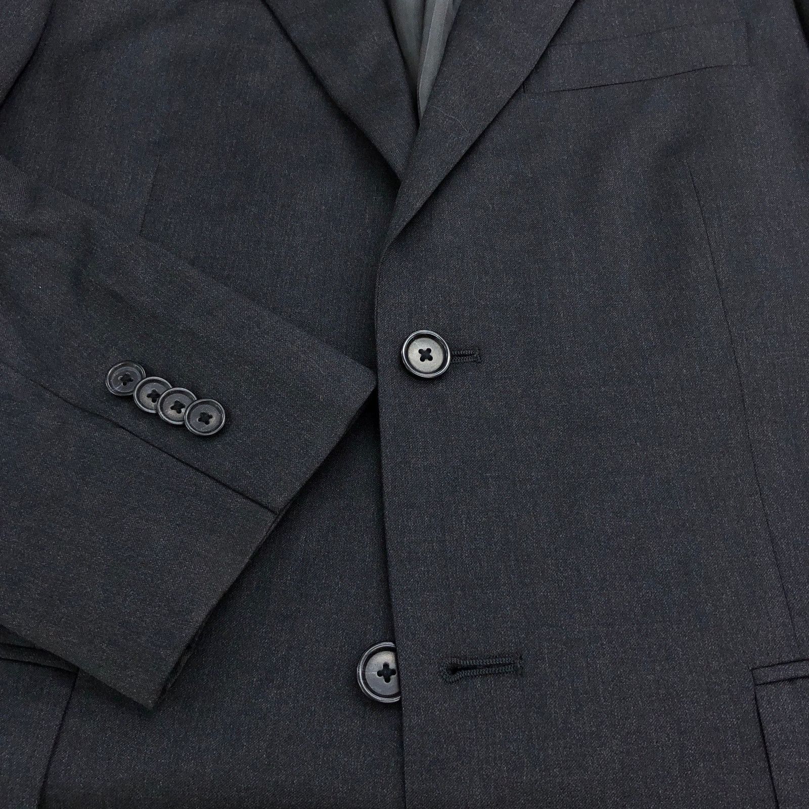 Nordstrom John W Nordstrom Size 42S Sport Coat 2 Button Charcoal Gray Size 42S - 19 Thumbnail