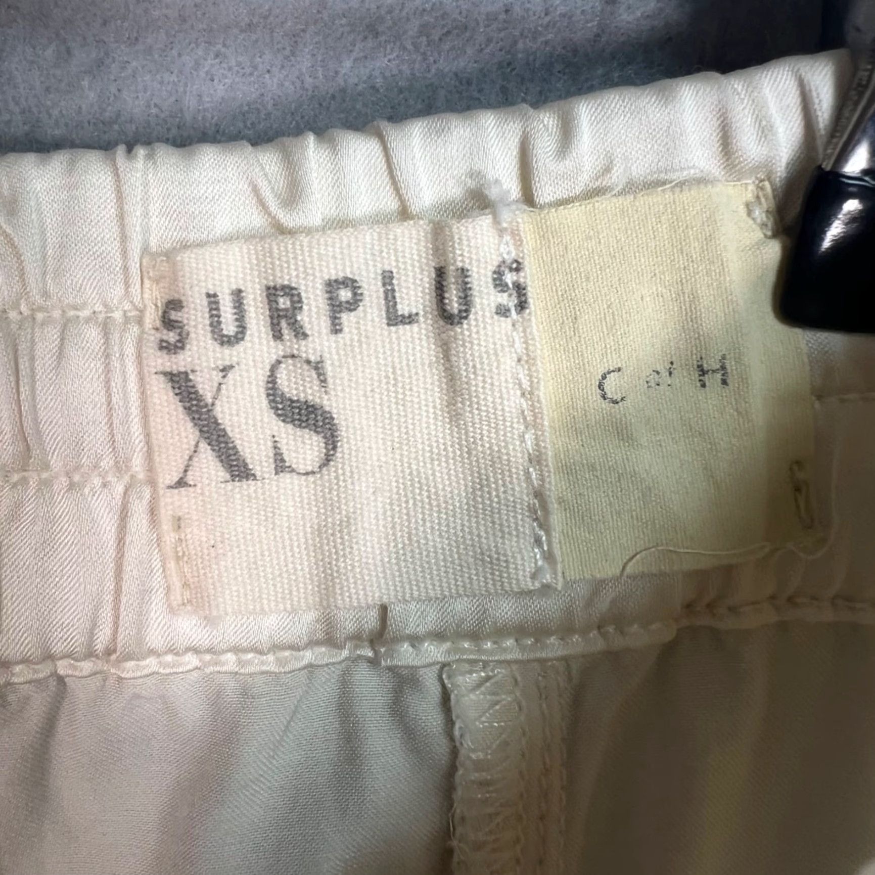 Citizens Of Humanity Citizens Of Humanity Surplus Womens XS Ivory Chino Pants Elastic Waist Tapered 23in Inseam Vintage: No (Note: avoid adding N/A) Size 26" / US 2 / IT 38 - 3 Thumbnail