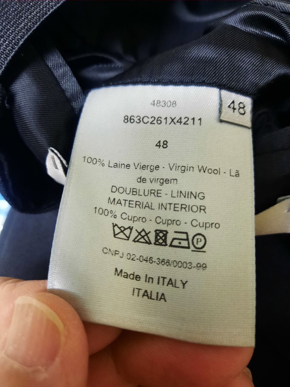 Dior Cut Out Vest Size 48R - 4 Thumbnail