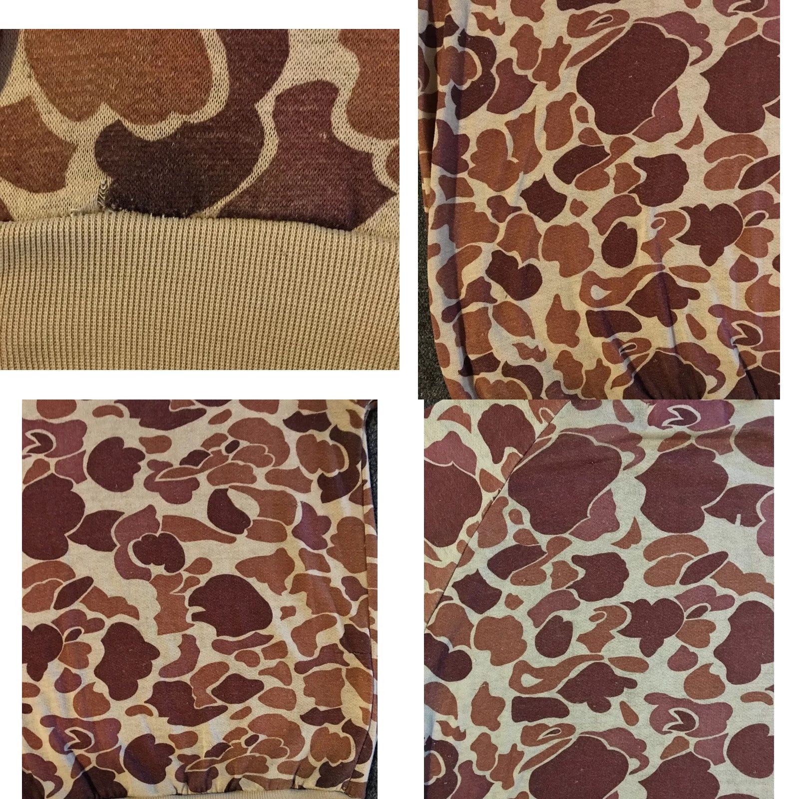 Vintage VINTAGE 80s Frog Camo Faded Distressed Sweatshirt Hoodie Camouflage Army Military Track Grunge 70s Mens M Brown Short Description: See Measurements Size US M / EU 48-50 / 2 - 10 Thumbnail