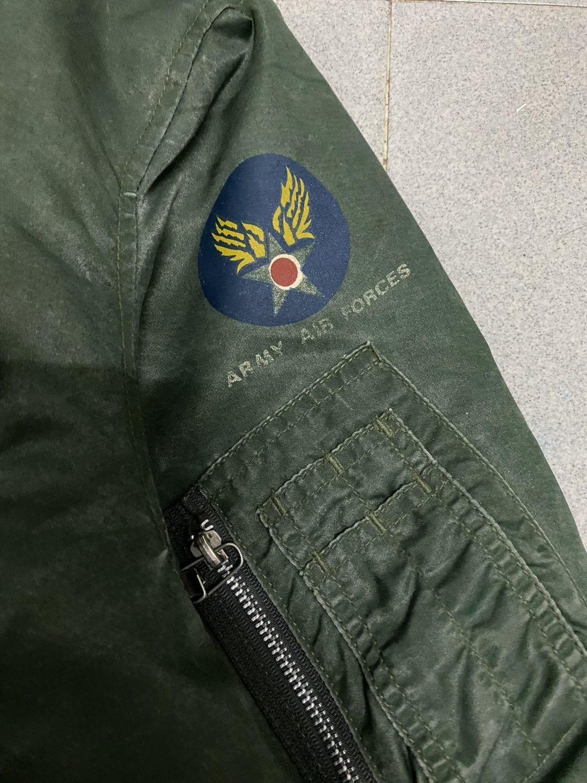 Vintage Vintage Army Air Force Bomber Flight Jacket Size US XL / EU 56 / 4 - 5 Thumbnail