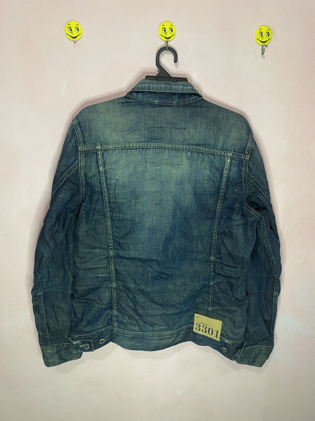 G-Star G-STAR RAW distressed denim jacket with logo patch Size US XL / EU 56 / 4 - 3 Thumbnail