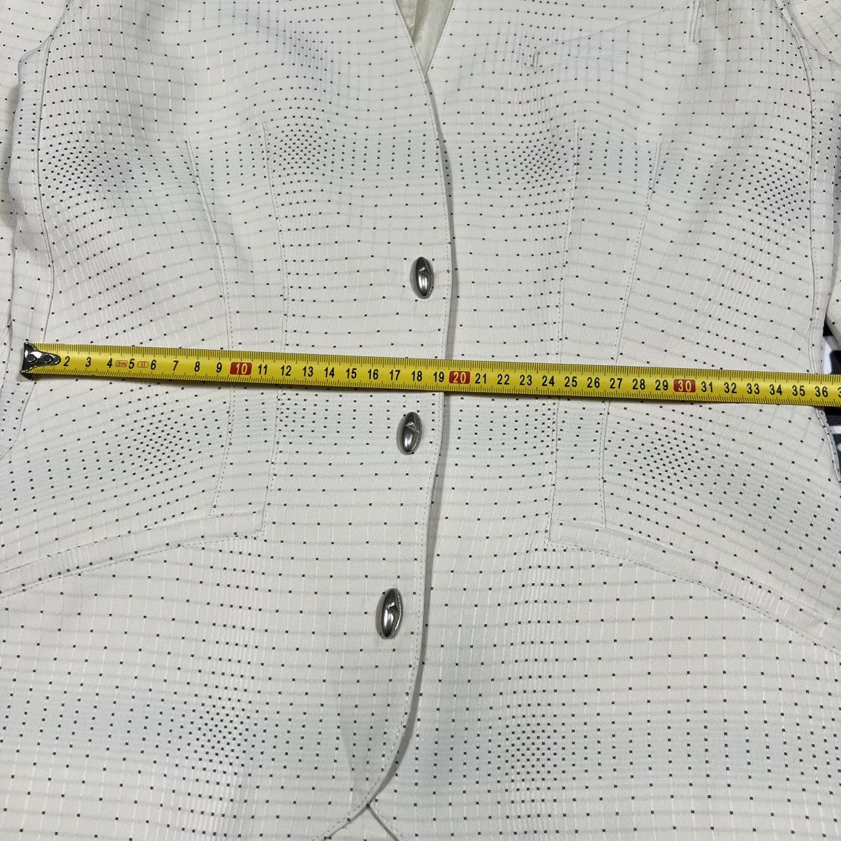Mugler Vintage Y2K MUGLER Mini Dot Pattern Luxury Classic Blazer Size M / US 6-8 / IT 42-44 - 20 Thumbnail