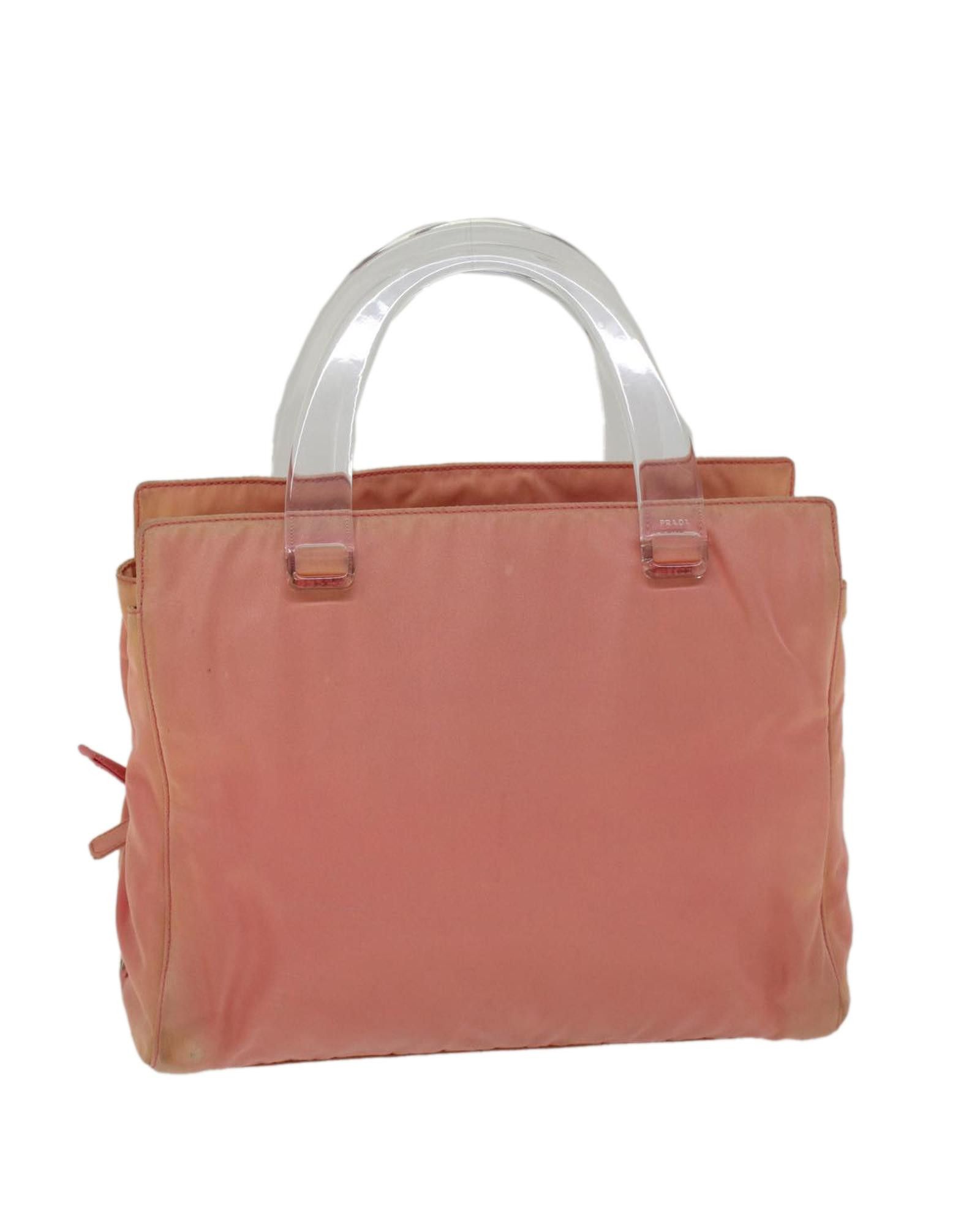image of Prada Nylon Pink Hand Bag, Women's