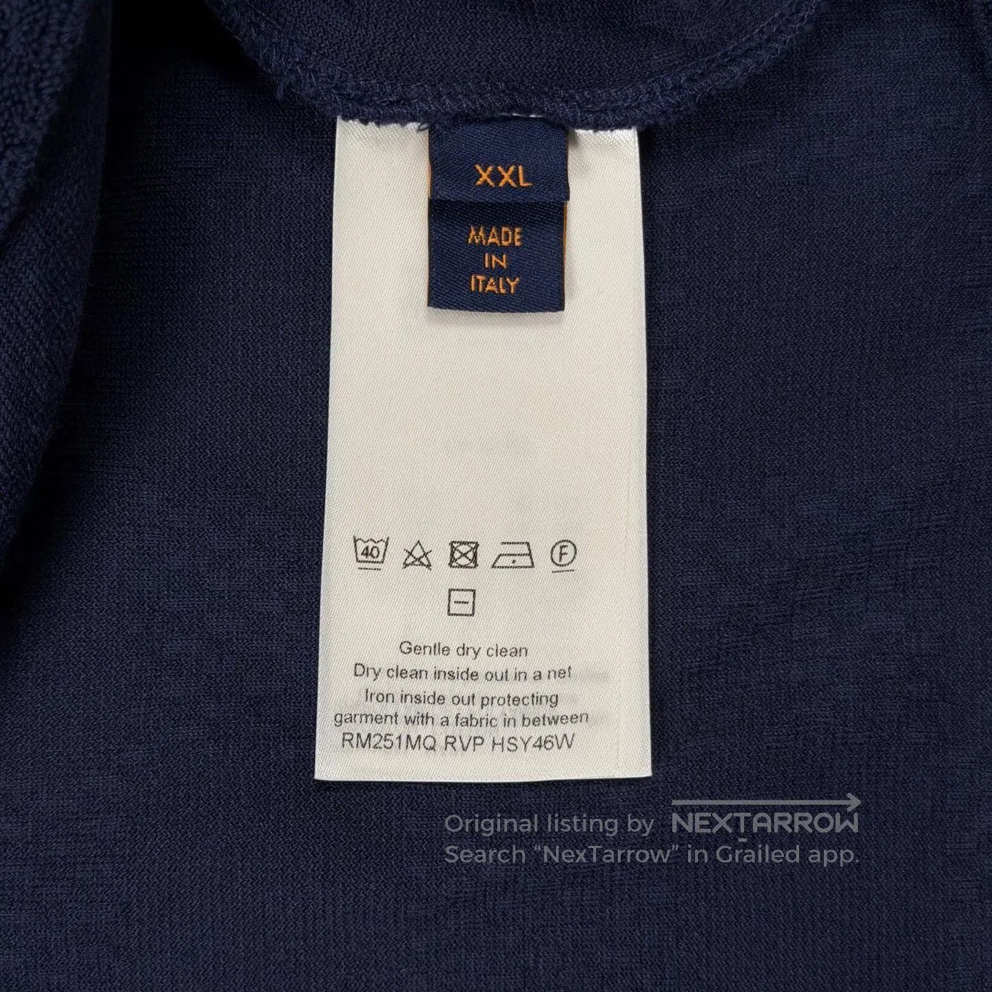 Louis Vuitton LV 25th Navy Terry Polo Shirt. Size US XXL / EU 58 / 5 - 4 Thumbnail
