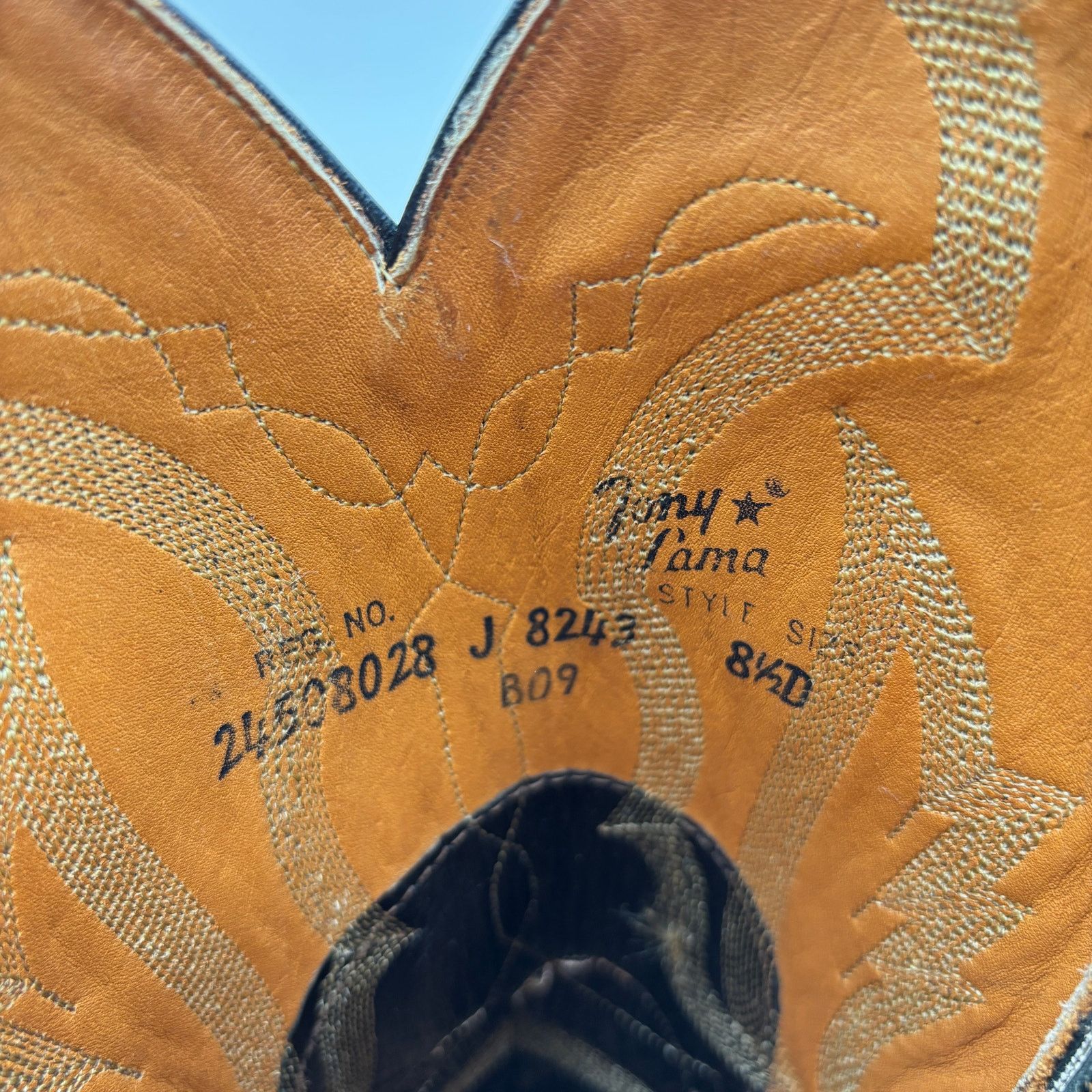 Tony Lama Tony Lama 8243 Lizard Leather Western Cowboy Boots 8.5D Size US 8.5 / EU 41-42 - 8 Thumbnail