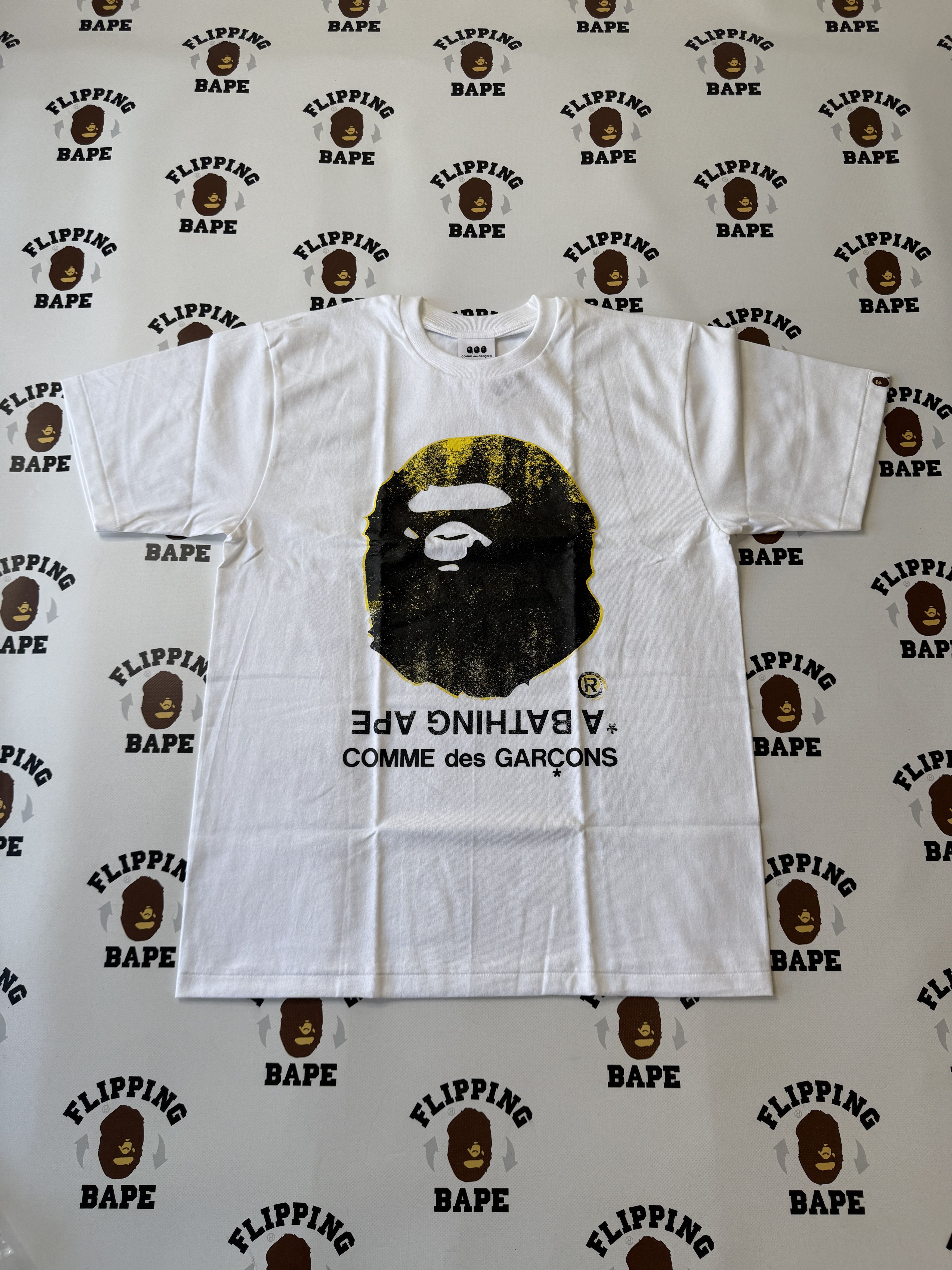 Bape × Comme des Garcons BAPE X CDG Osaka Pocket Tee White | Grailed