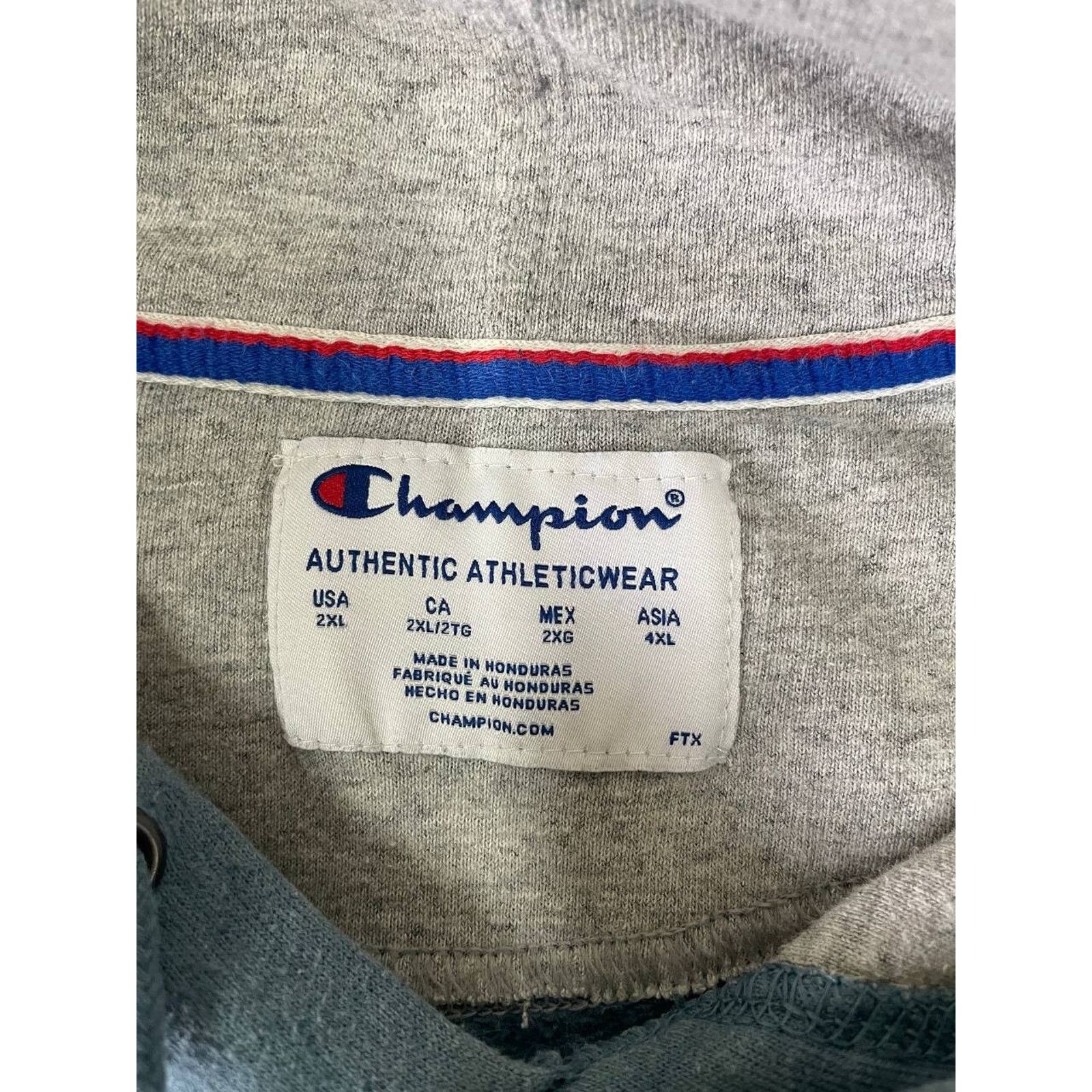 Champion × Vintage Vintage Champion Hoodie 2XL Logo Pullover Sweatshirt USA Size US XXL / EU 58 / 5 - 8 Thumbnail