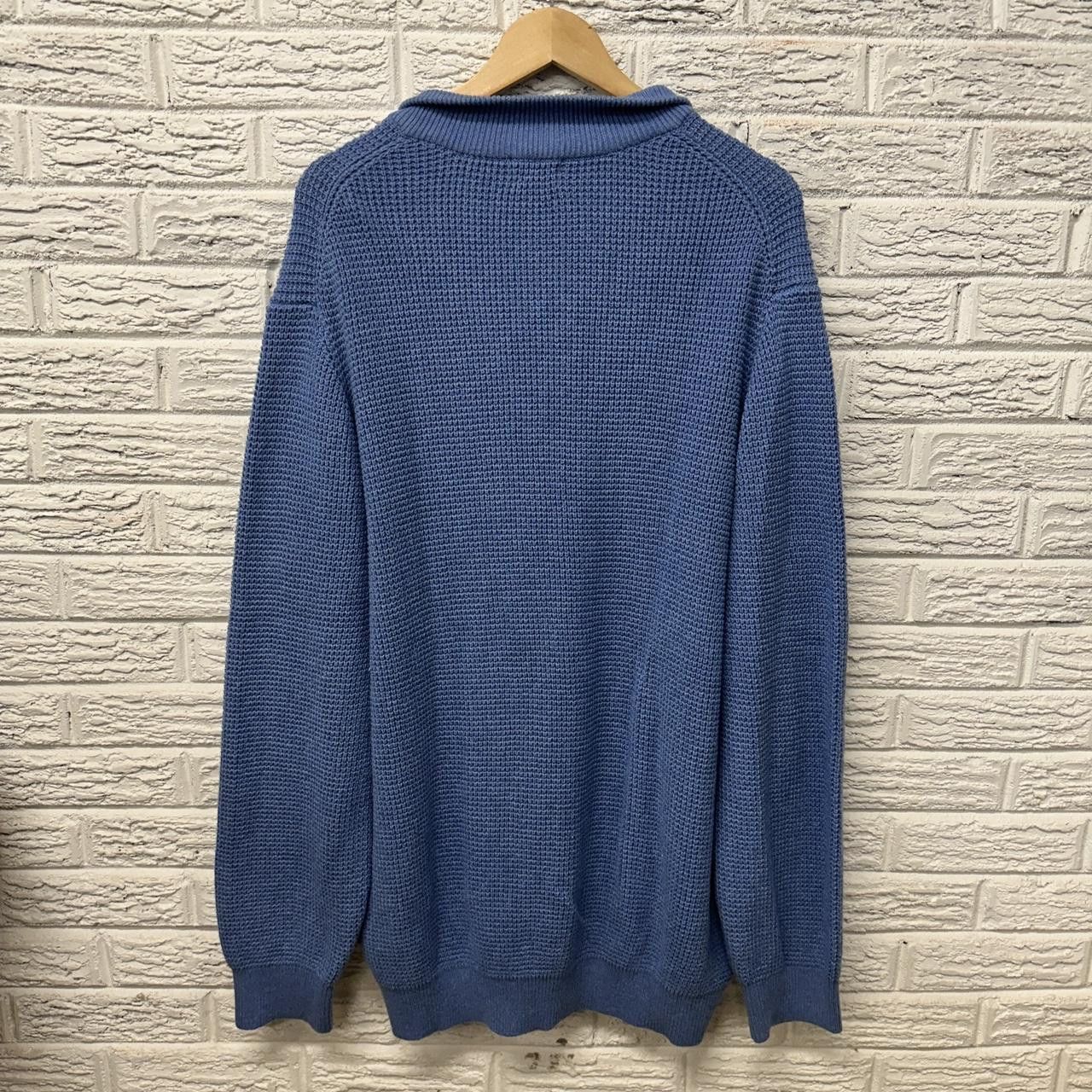 L.L. Bean Vintage L.L. Bean 1/4 Zip Sweater Blue XXL Tall Size US XXL / EU 58 / 5 - 3 Thumbnail