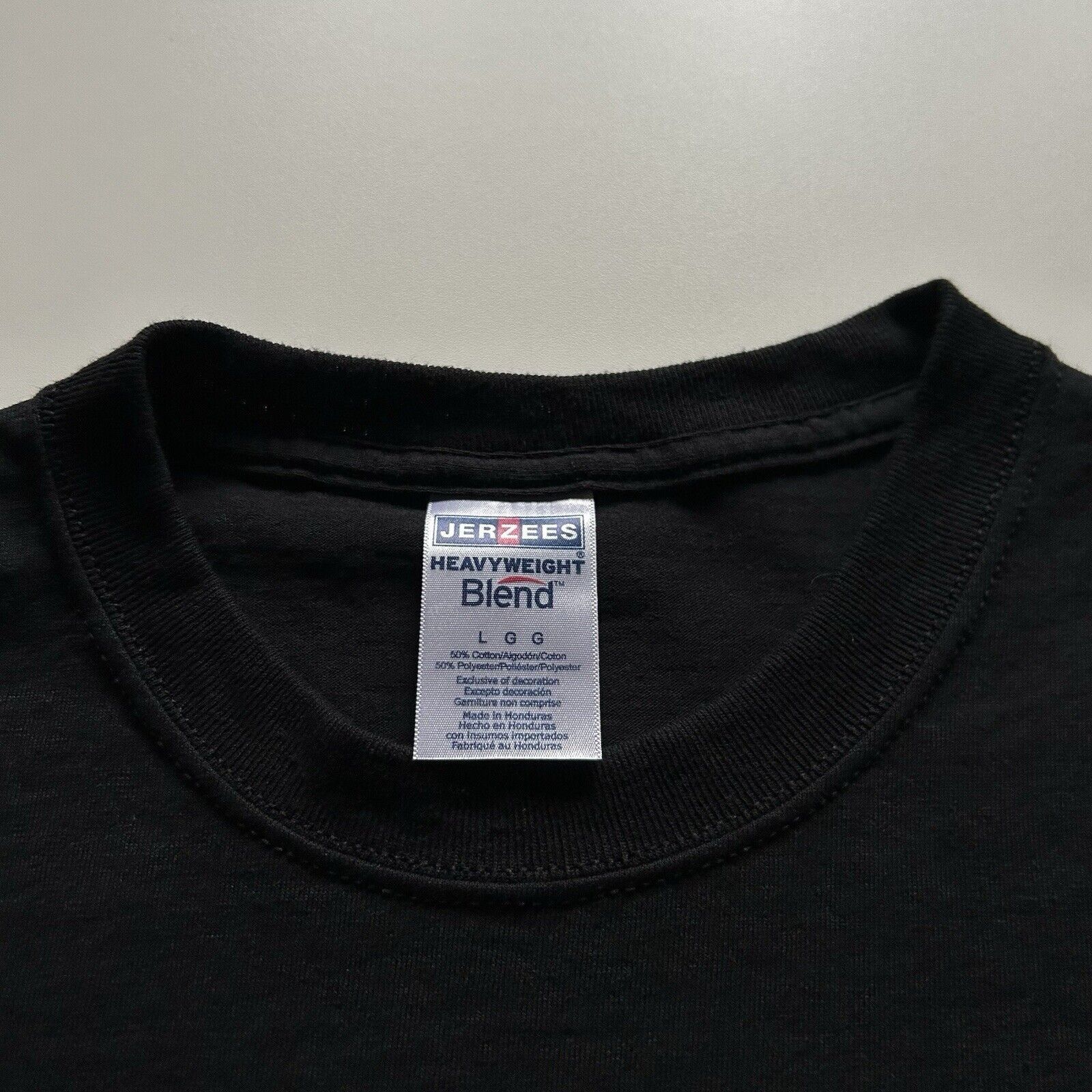 Vintage Vintage Y2K Sun Faded Black Blank Basic T Shirt Large Rare Size US L / EU 52-54 / 3 - 3 Thumbnail