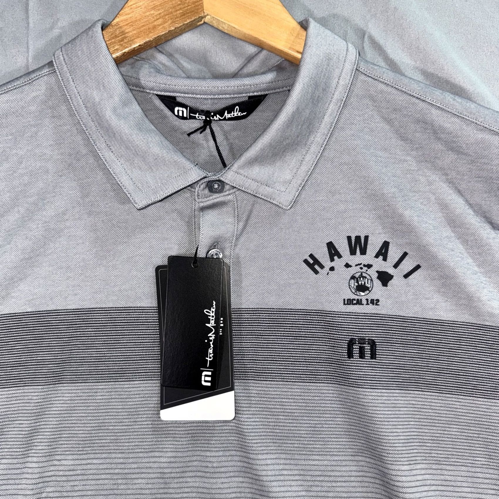 TravisMathew VINTAGE TravisMathew Polo Shirt Mens XL Gray Hawaii ILWU Local 142 Performance Golf Size US XL / EU 56 / 4 - 4 Thumbnail