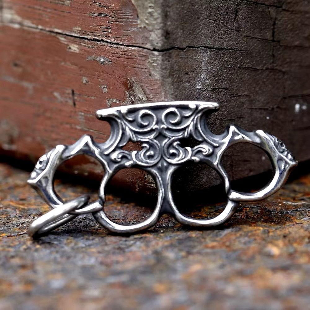 Jewelry × Vintage metal brass knuckles charms Pendant (No Chain) Size ONE SIZE - 3 Thumbnail