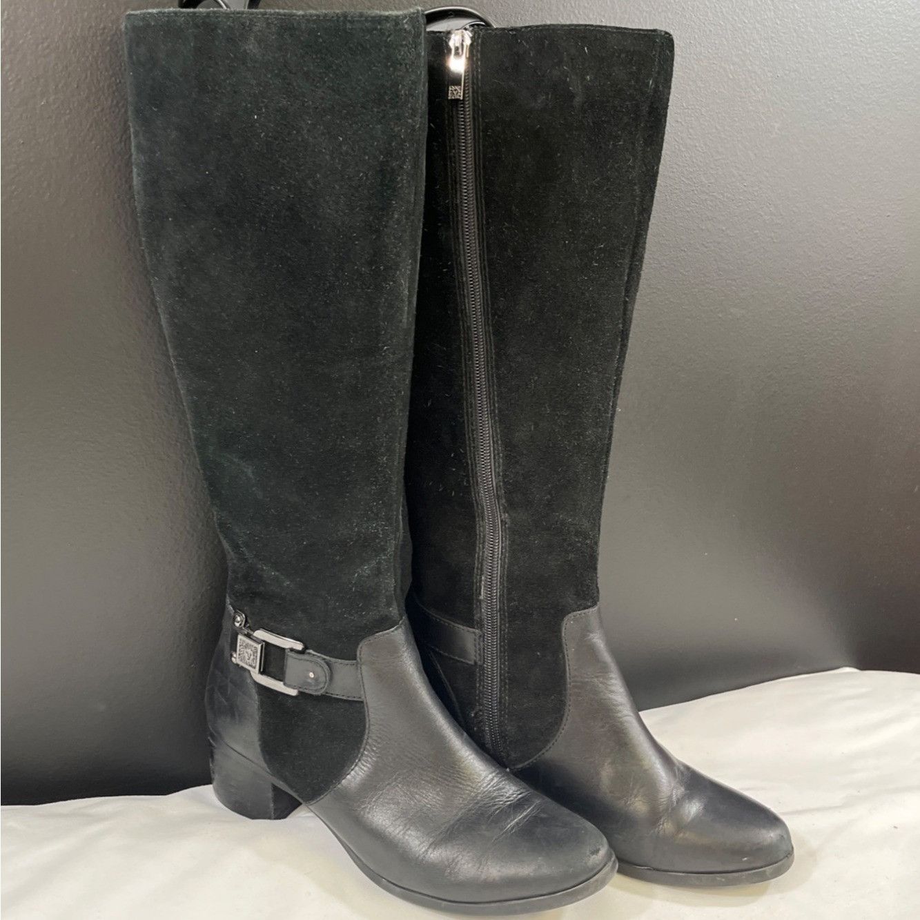 Anne Klein Anne Klein Joetta Women's Black Riding Boots/Knee High Size Size US 6 / IT 36 - 1 Thumbnail