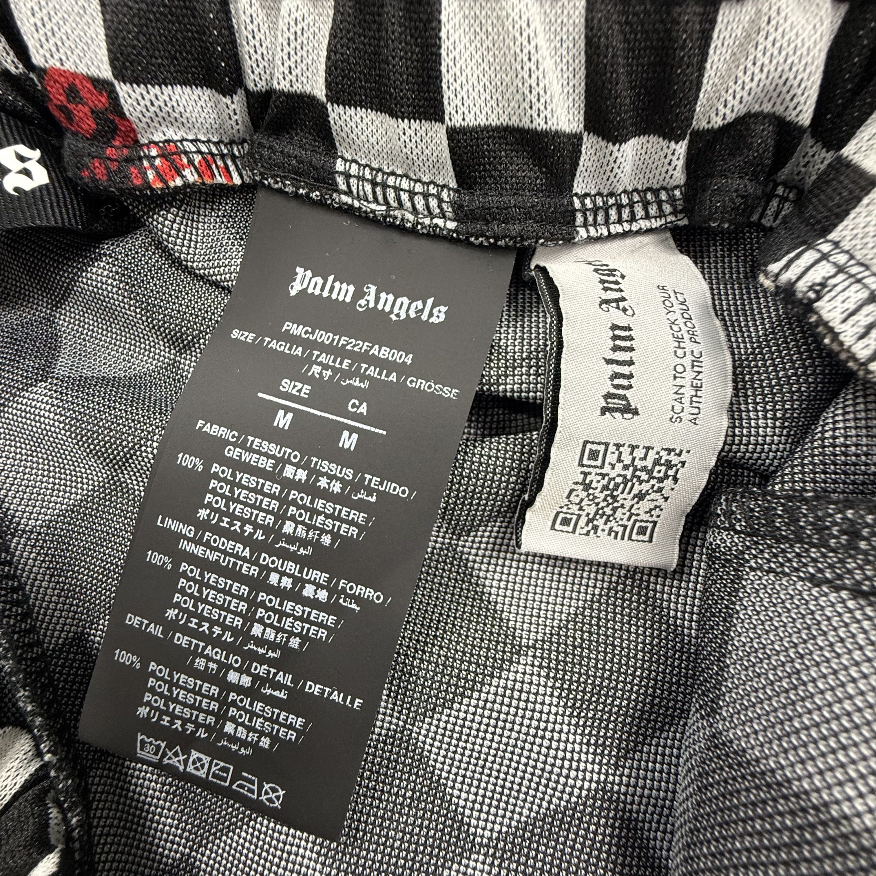 Palm Angels Palm Angels Mens Checkered Logo Track Pants Size M Size US 28 / EU 44 - 7 Thumbnail