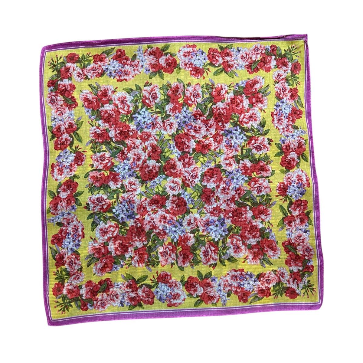 Kenzo Vintage Kenzo Flowers Handkerchief Size ONE SIZE - 2 Thumbnail
