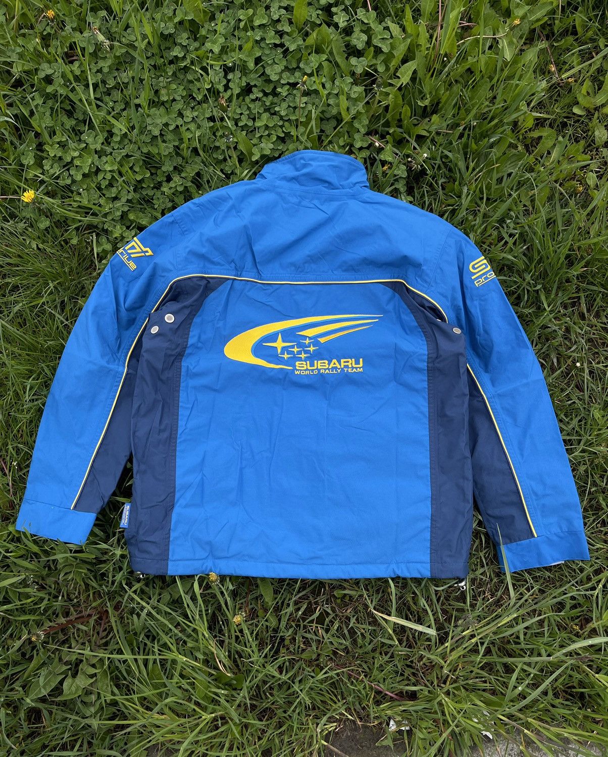 image of Formula Uno x Racing Subaru World Rally Team Vintage Racing Jacket New in Blue, Men's (Size Small)