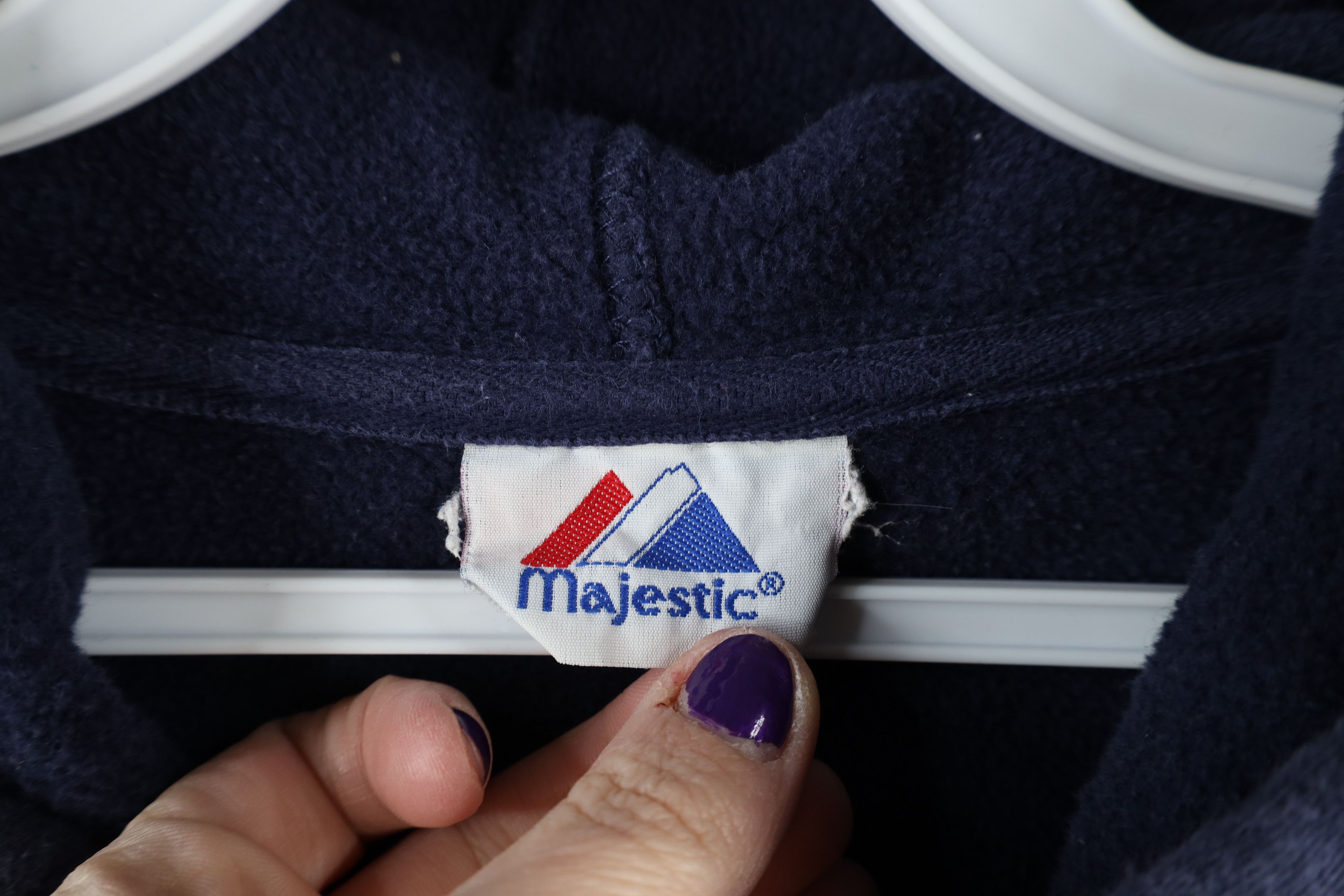 Majestic × Vintage Vintage Majestic Out New York Yankees Hoodie Sweatshirt Size US XXL / EU 58 / 5 - 9 Thumbnail