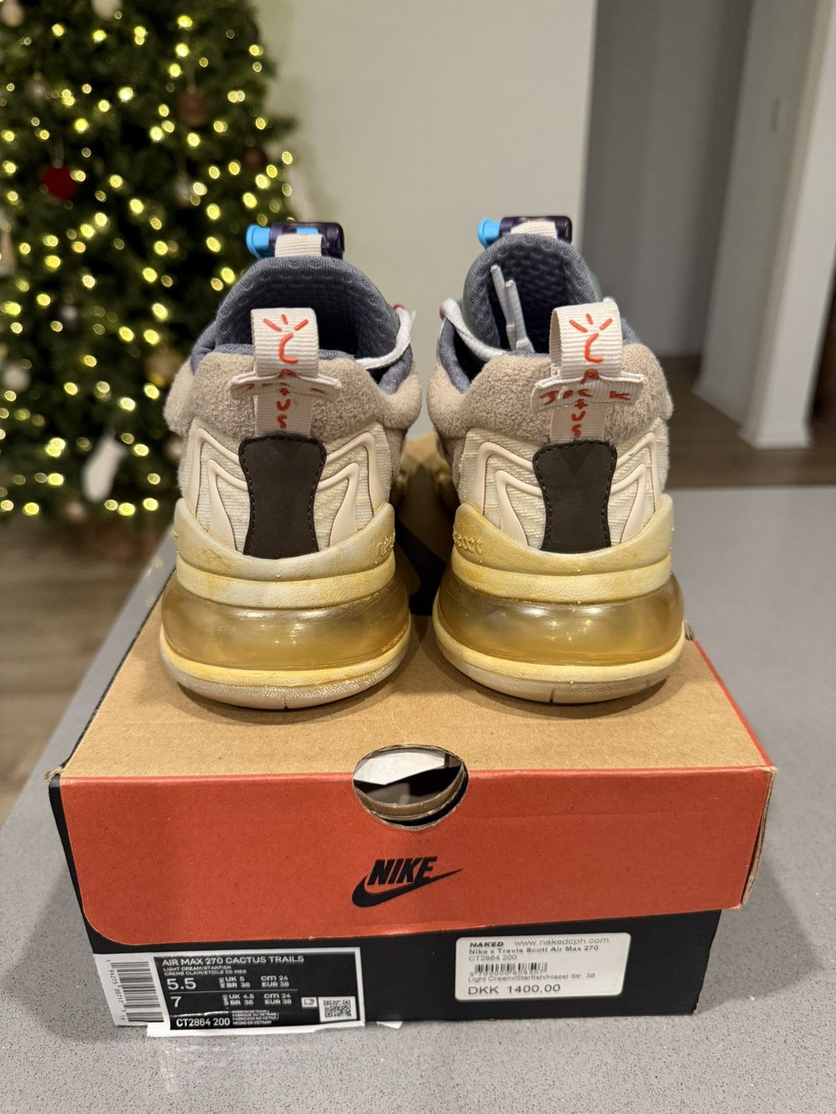 Travis Scott Air max 270 cactus trails Size US 5.5 / EU 38 - 3 Thumbnail