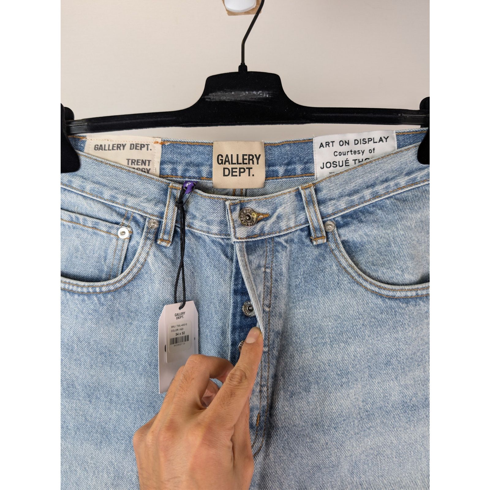 Gallery Dept. o1rshd1 Size: 38W x 32L / La Flare Denim Jeans Indigo Blue Size US 38 / EU 54 - 7 Thumbnail