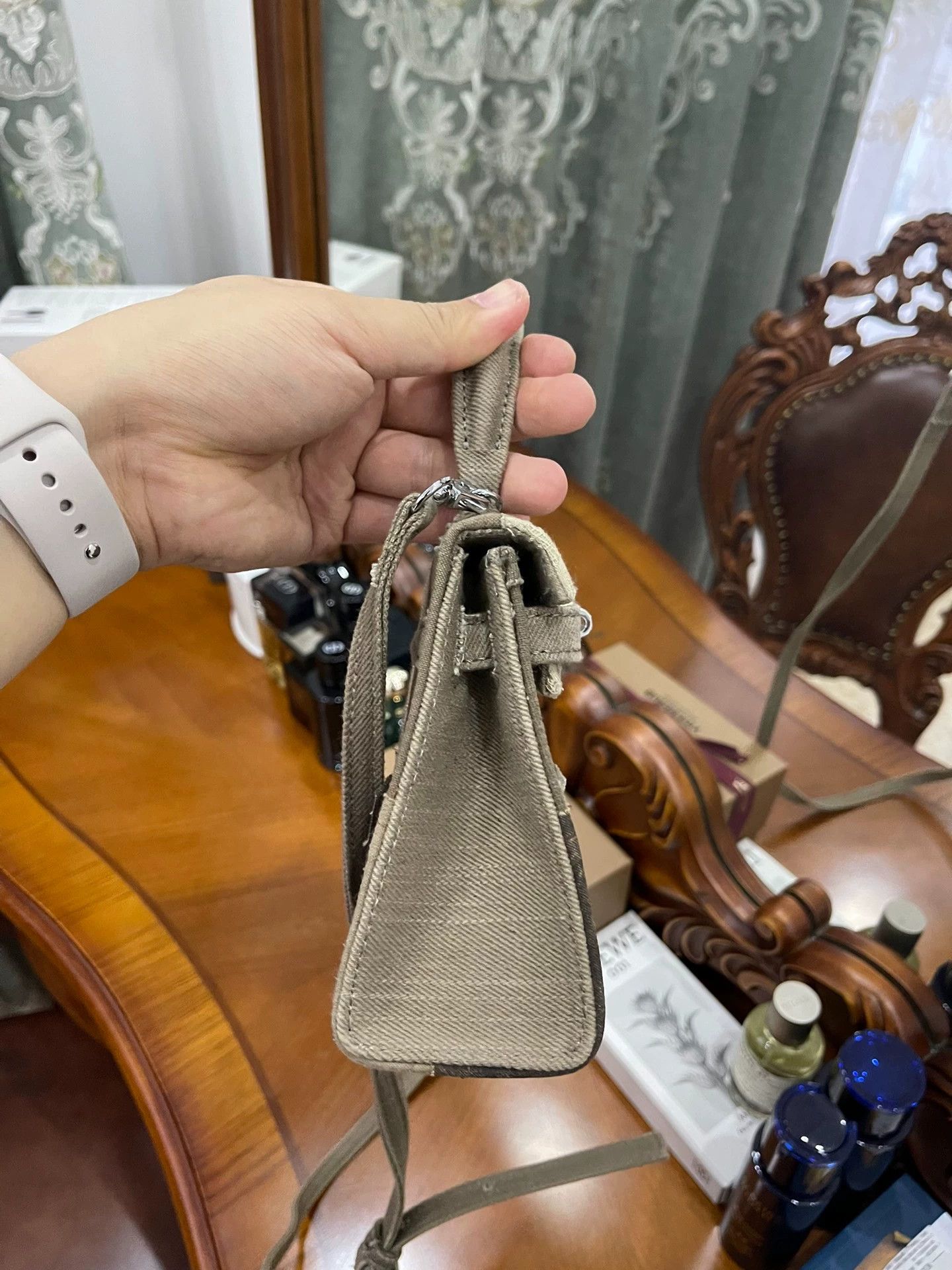 Other Emotional World Canvas Colorblock Unisex Crossbody Bag Size ONE SIZE - 6 Thumbnail