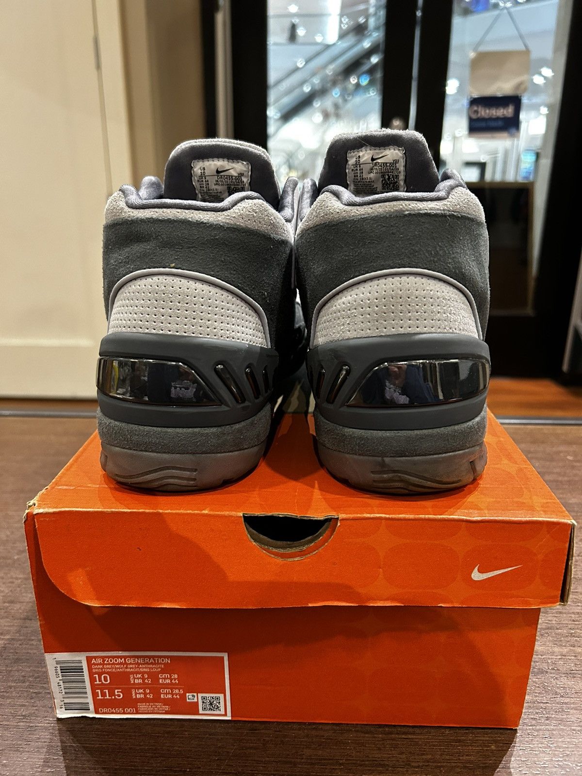 Nike Nike Air Zoom Generation Dark Grey Size US 10 / EU 43 - 4 Thumbnail