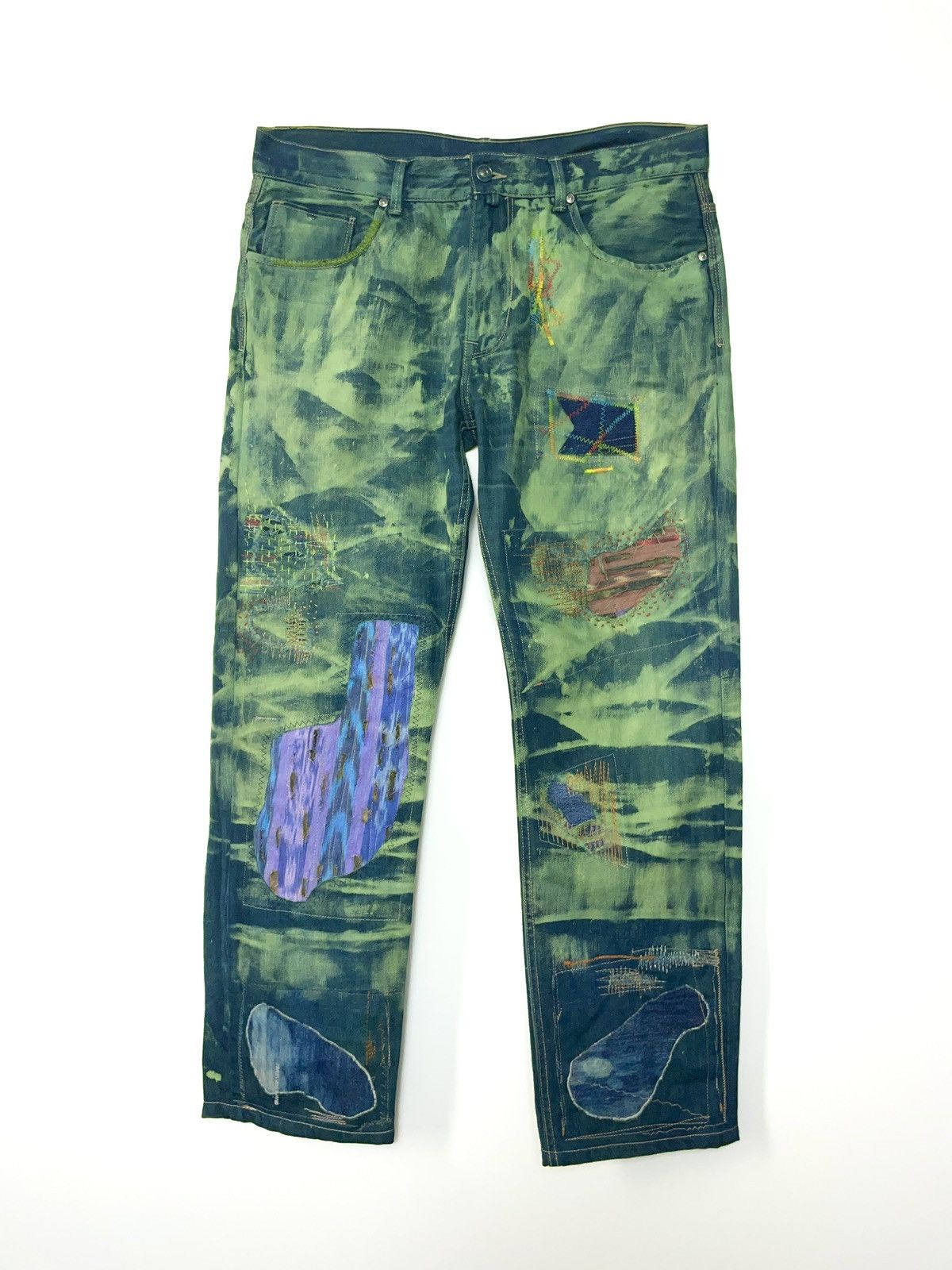 Upcycled reworked denim